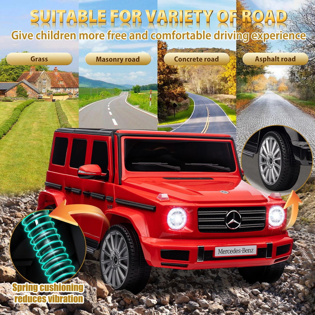 24V Ride on Car with Remote Control for Kids Mercedes Benz Ride on Car Toy for Boys and Girls 3-6 Years Old, Electric Vehicle, Bluetooth, LED Light, White