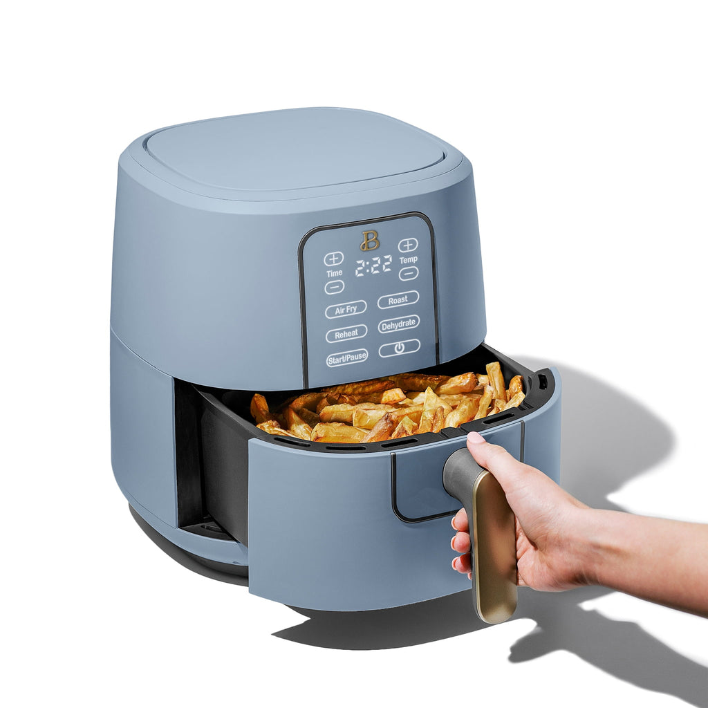 Beautiful 6 Qt Air Fryer with TurboCrisp Technology and Touch-Activated Display, White Icing by Drew Barrymore