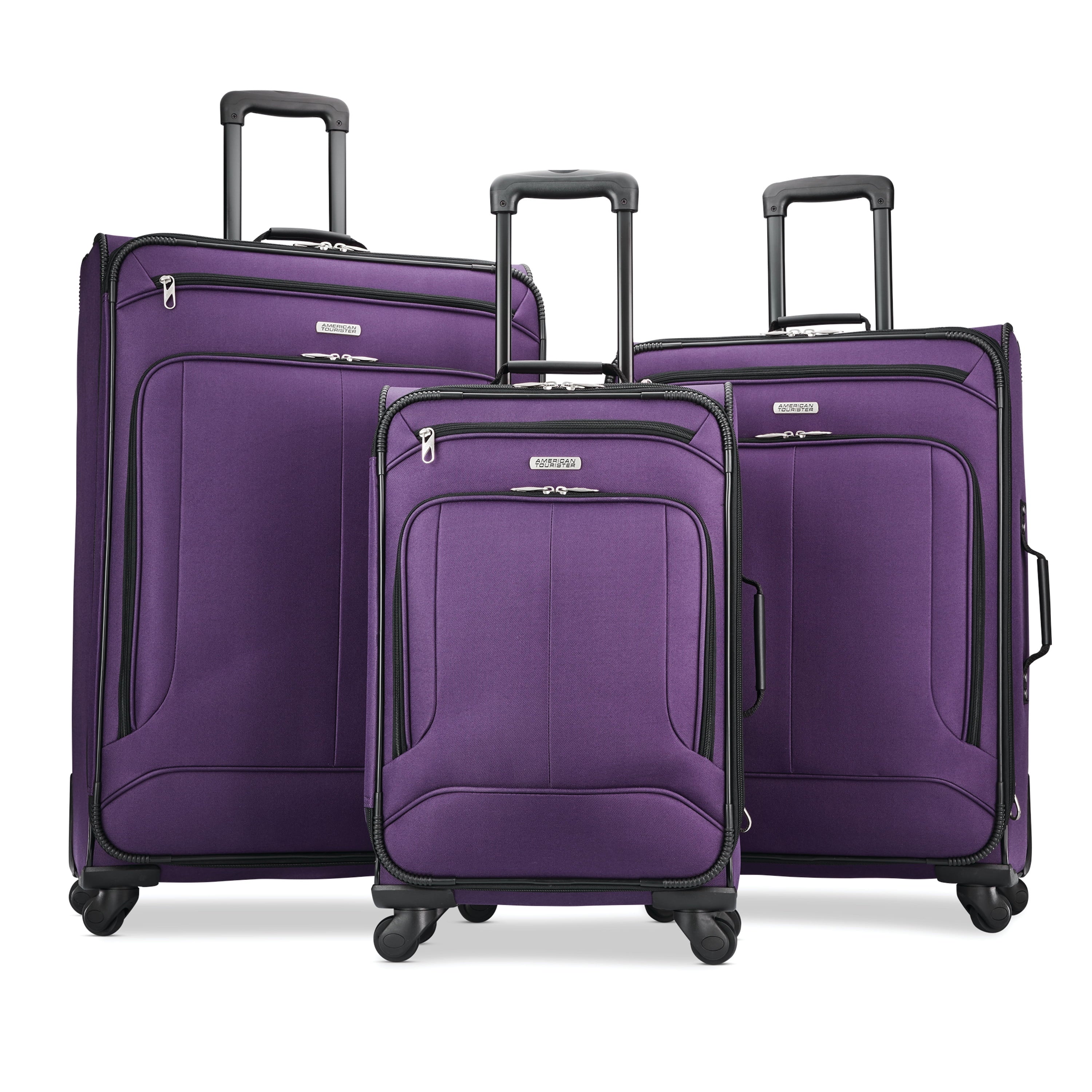 American Tourister Pop Max 3-Piece Softside Spinner Travel Set, 21-inch Spinner, 25-inch Spinner, 29-inch Spinner, Luggage Sets, Three Pieces