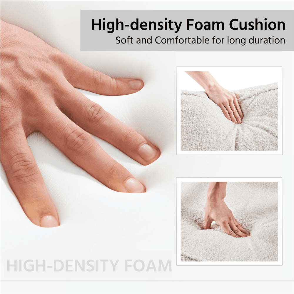 Alden Design Mid-Century Modern Accent Chair with Metal Frame, Brown Faux Leather