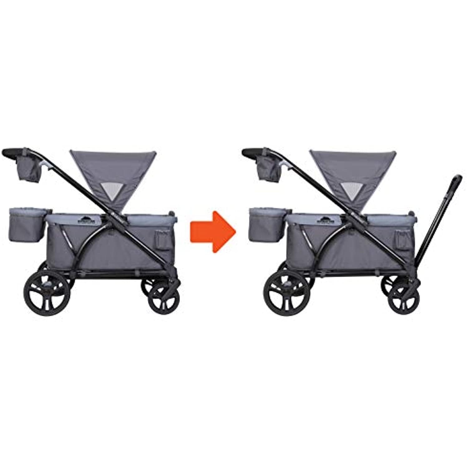 Baby Trend Expedition Wagon Stroller, Solid Print Gray