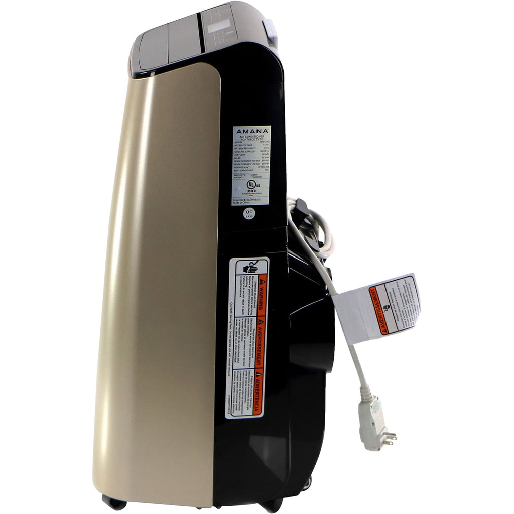 Amana 12,000 BTU, Portable Air Conditioner with Remote Control in Gold/Black for Rooms up to 500 -Sq. ft.