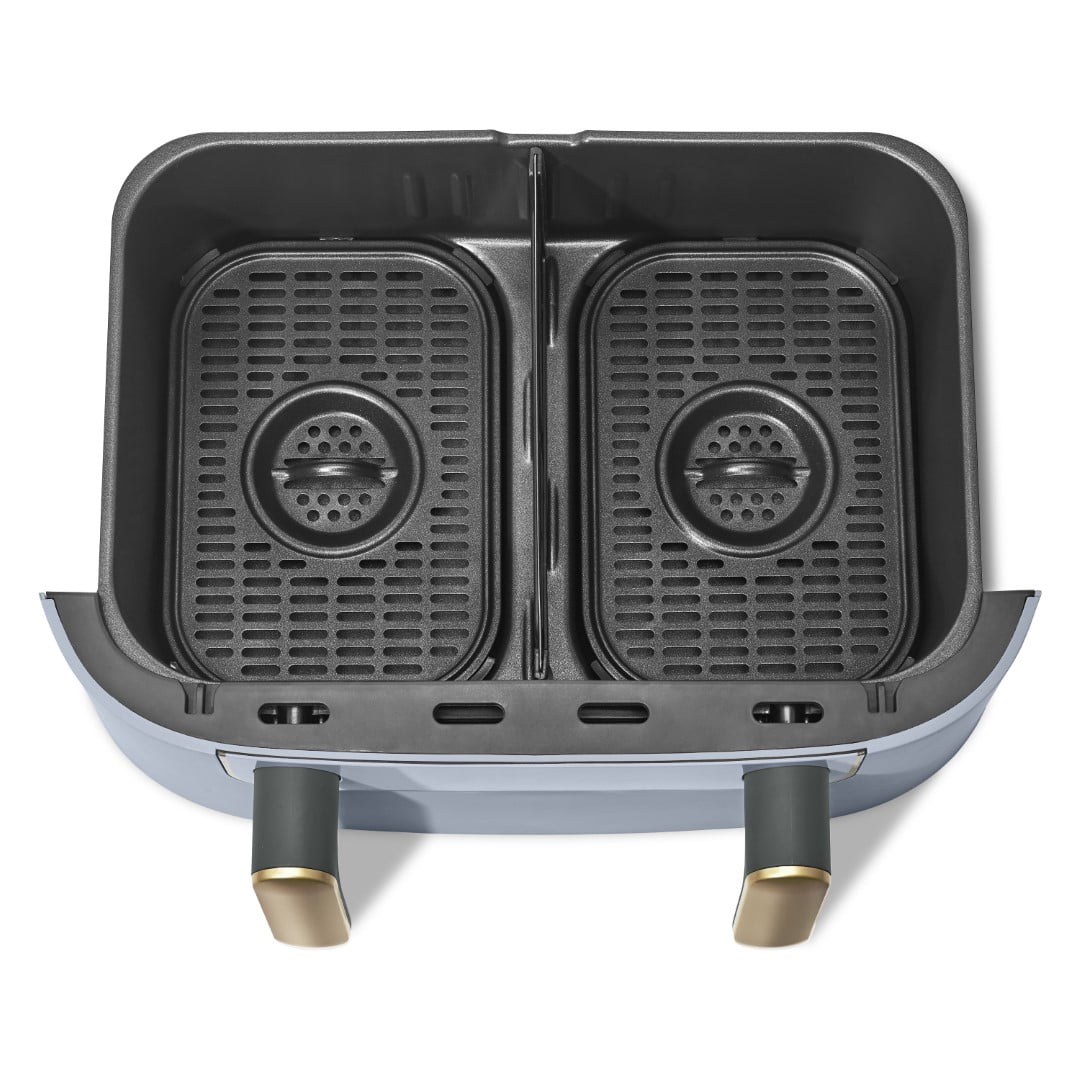 Beautiful 9 QT TriZone Air Fryer, White Icing by Drew Barrymore