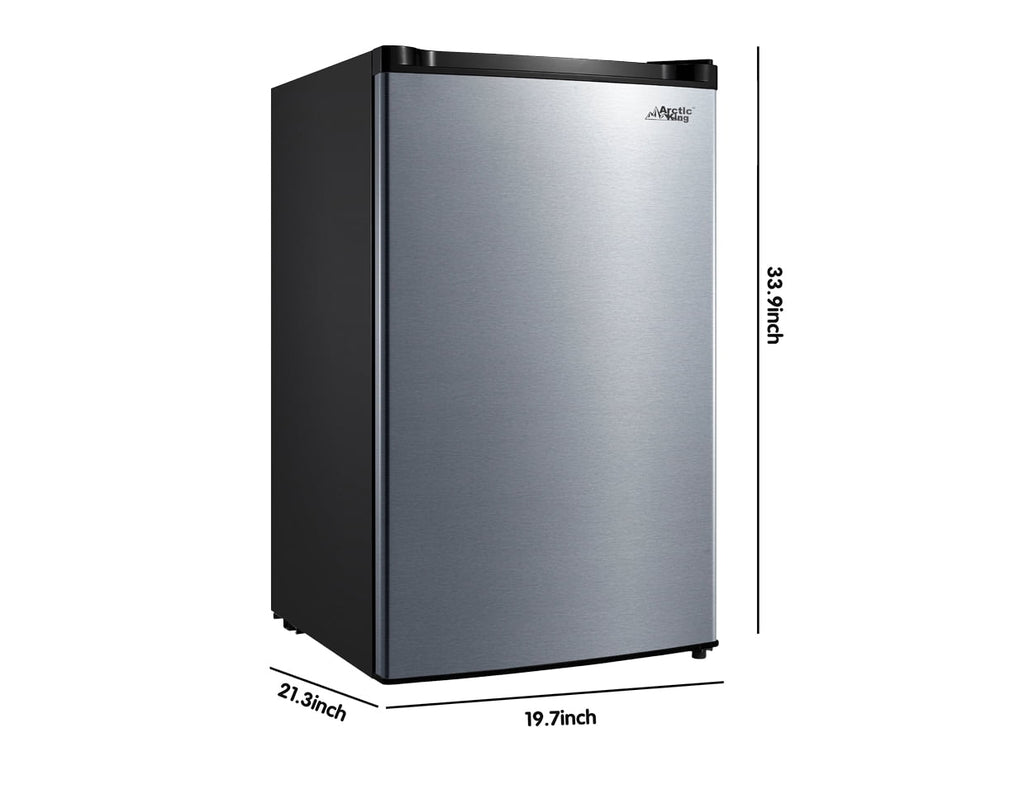 Arctic King 4.4 Cu ft One Door Mini Fridge ARM044S1ARSV, Stainless