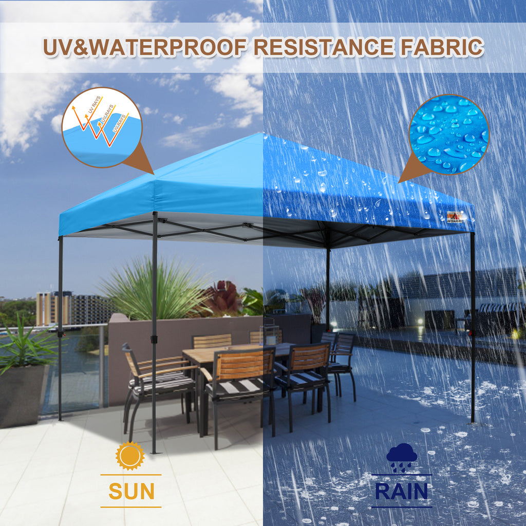 ABCCANOPY 10 ft x 10 ft Easy Pop up Outdoor Canopy Tent, White