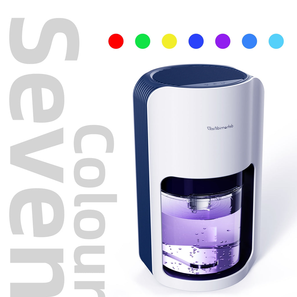 ALROCKET 1200ML Portable Quiet Dehumidifier (480 Sq ft) Automatic Defrosting Dehumidifier for Bedroom