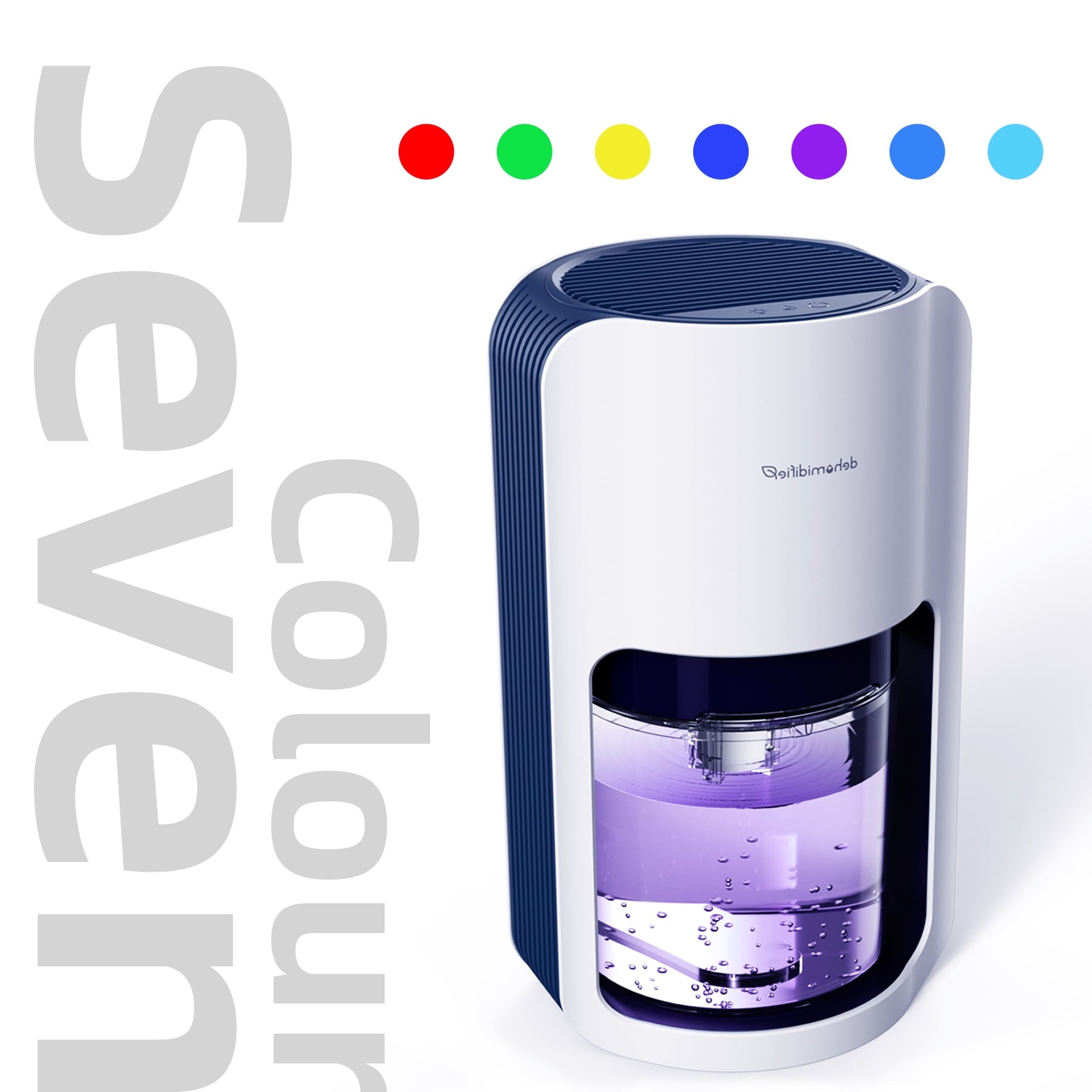 ALROCKET 1200ML Portable Quiet Dehumidifier (480 Sq ft) Automatic Defrosting Dehumidifier for Bedroom