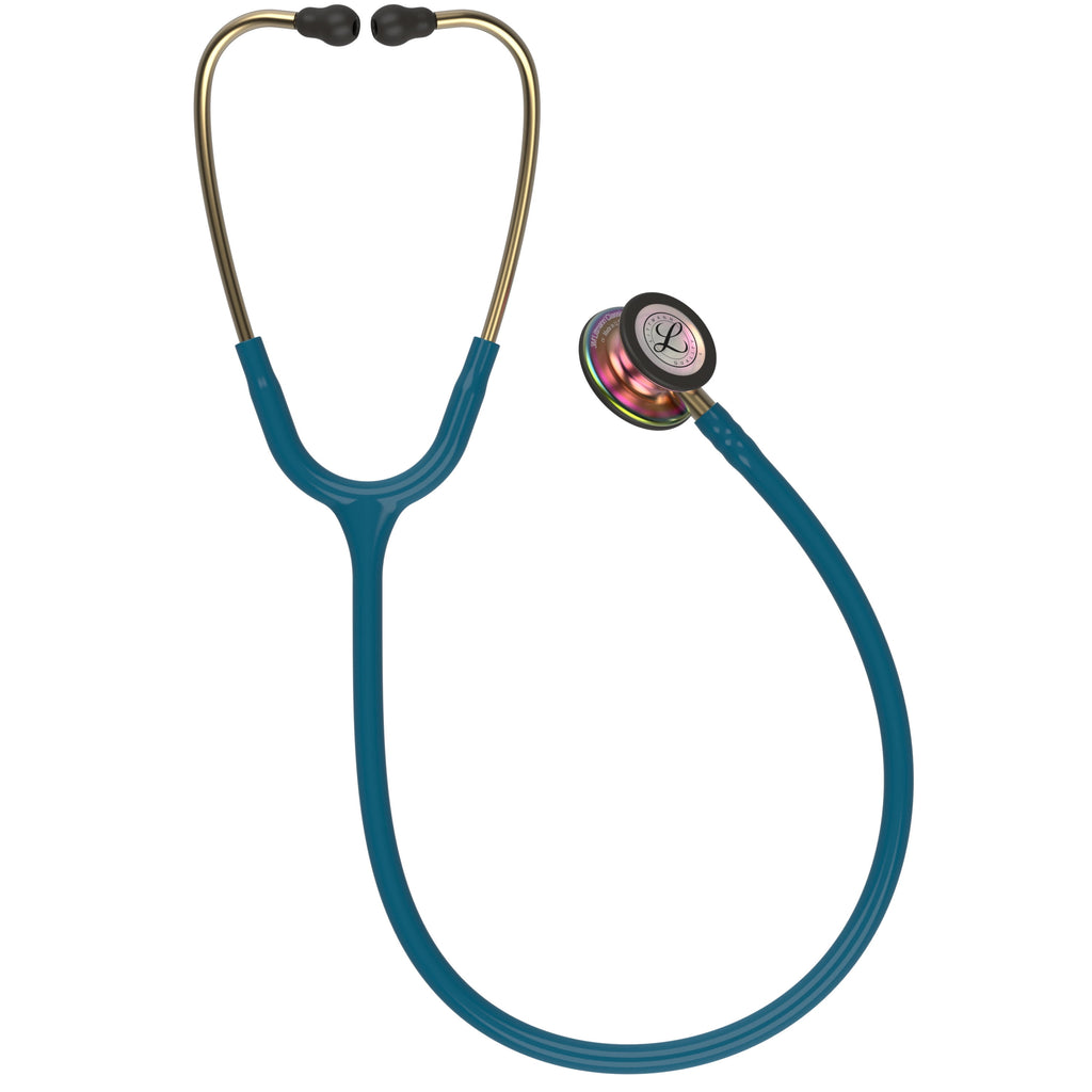 3M Littmann Classic III Stethoscope, Smoke-Finish, Black Tube, 27 inch, 5811