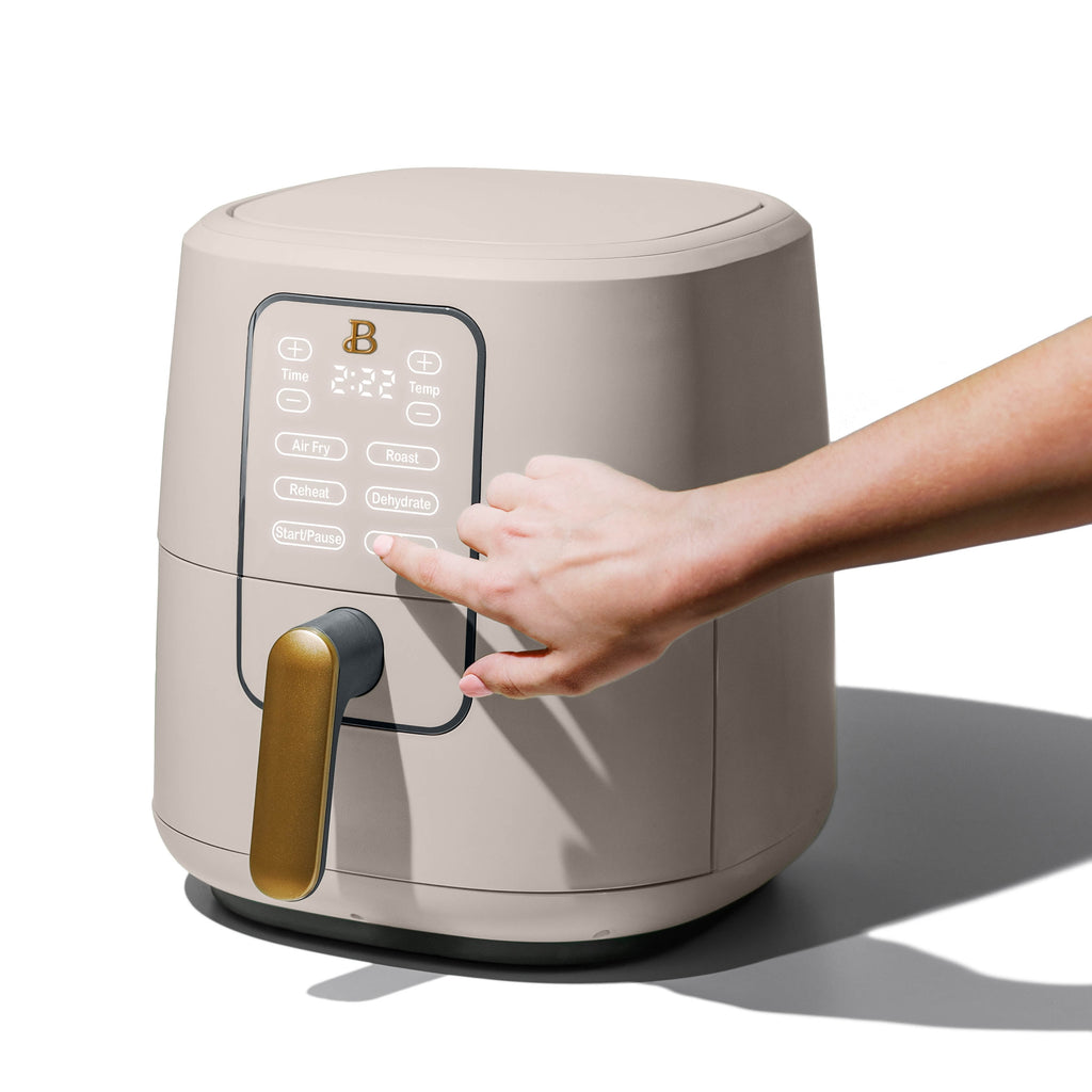 Beautiful 6 Qt Air Fryer with TurboCrisp Technology and Touch-Activated Display, White Icing by Drew Barrymore