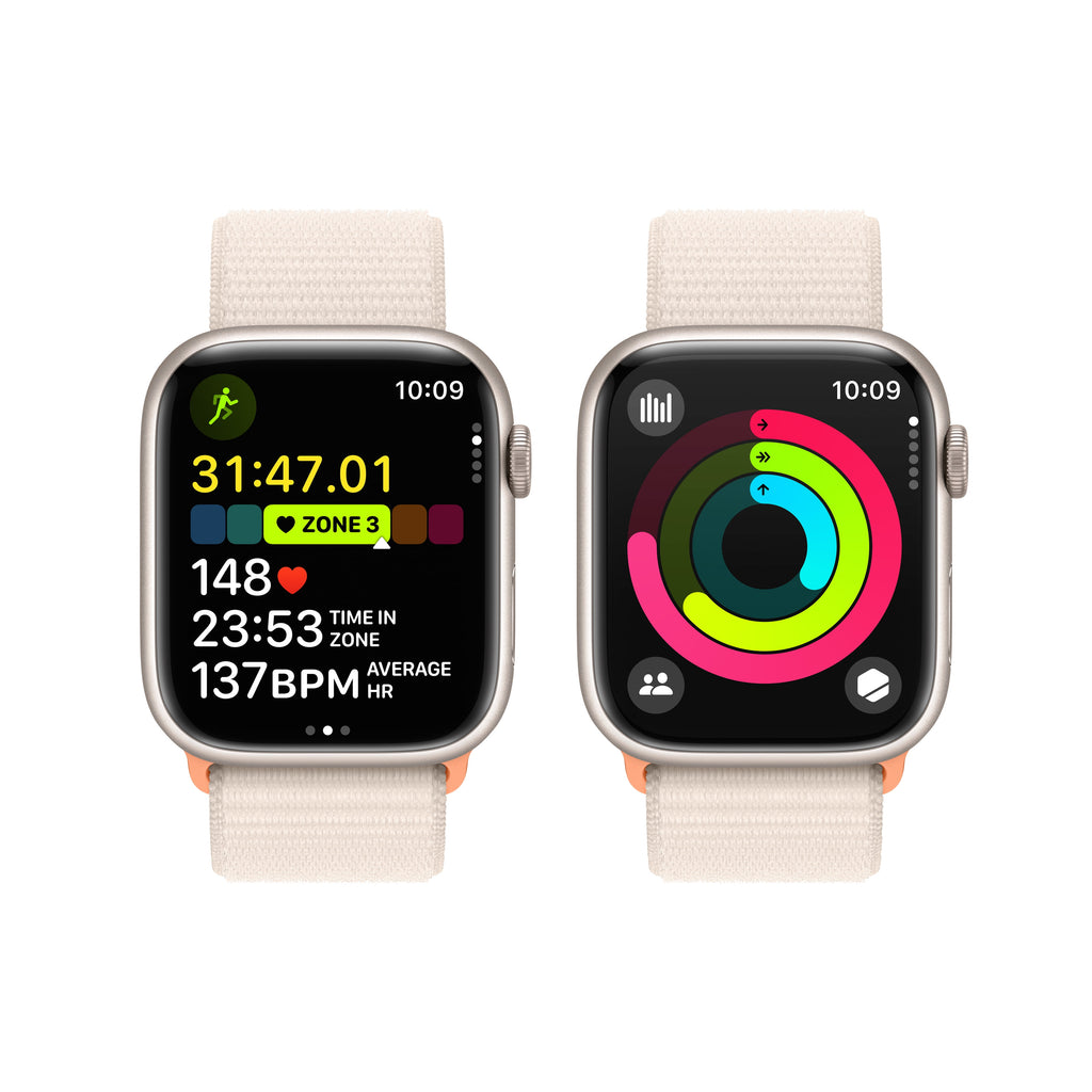 Apple Watch Series 9 GPS 45mm Midnight Aluminum Case with Midnight Sport Band - M/L. Fitness Tracker, Blood Oxygen & ECG Apps, Always-On Retina Display