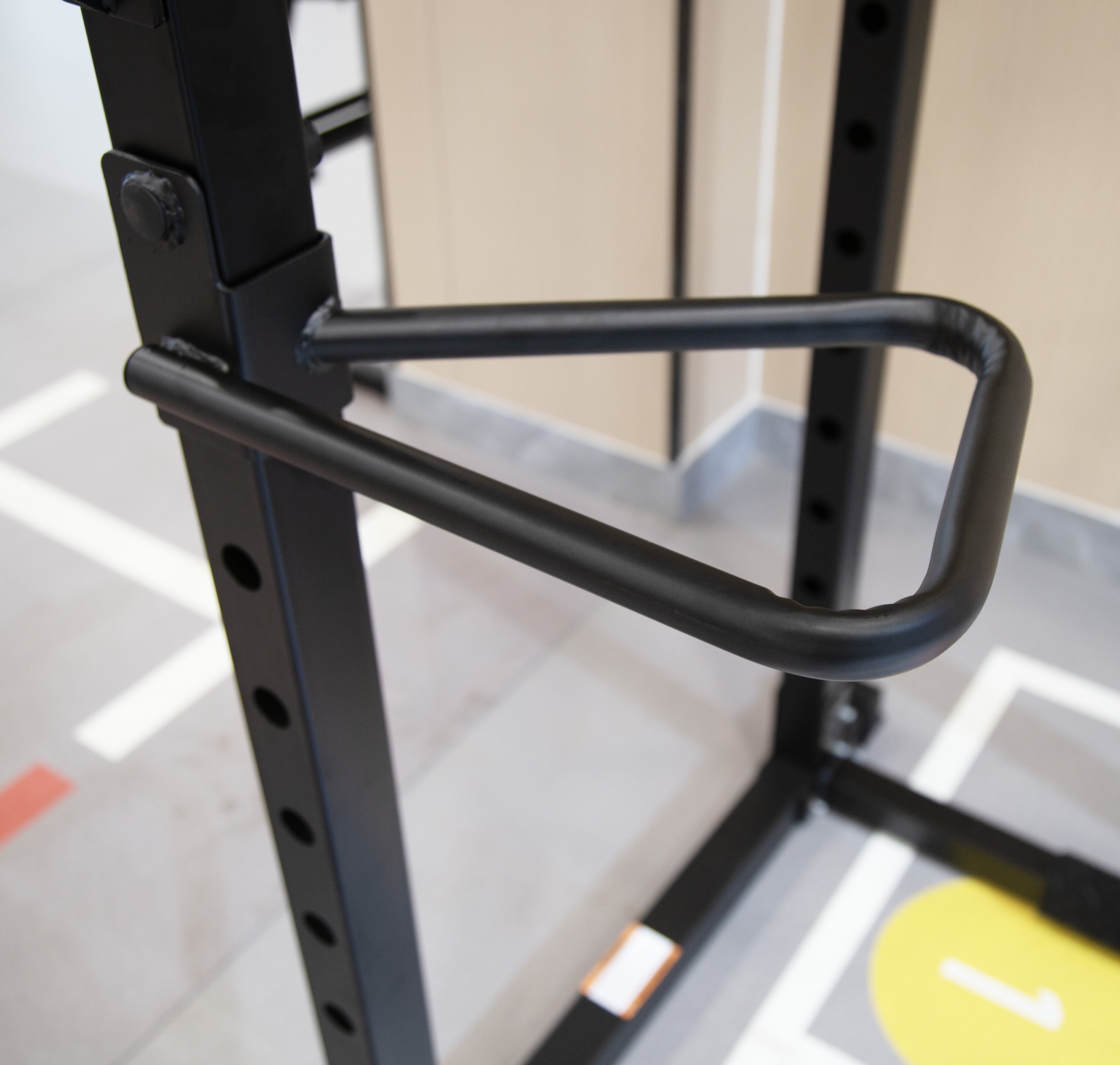 BalanceFrom PC-1 Series 1000lb Capacity Multi-Function Adjustable Power Cage Power Rack with Optional Lat Pull-down and Cable Crossover, Power Cage Only, Black