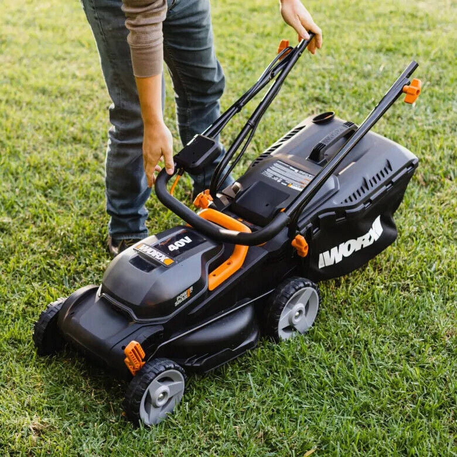 Worx WG779 40V Power Share 4.0Ah 14" Cordless Lawn Mower (Battery and Charger Included)