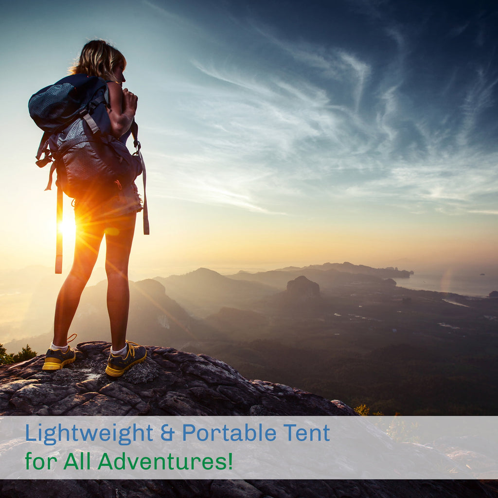 2-Person Dome Tent- Rain Fly & Carry Bag- Easy Set Up-Great for Camping Backpacking Hiking & Outdoor Music Festivals by Wakeman Outdoors (Yellow)