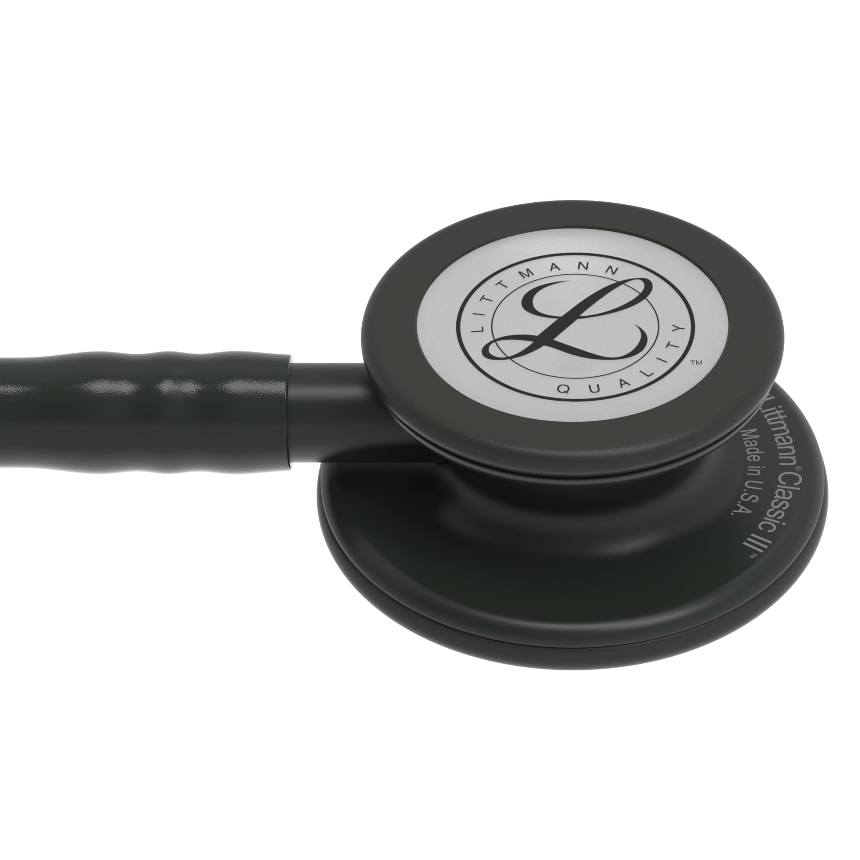 3M Littmann Classic III Stethoscope, Smoke-Finish, Black Tube, 27 inch, 5811