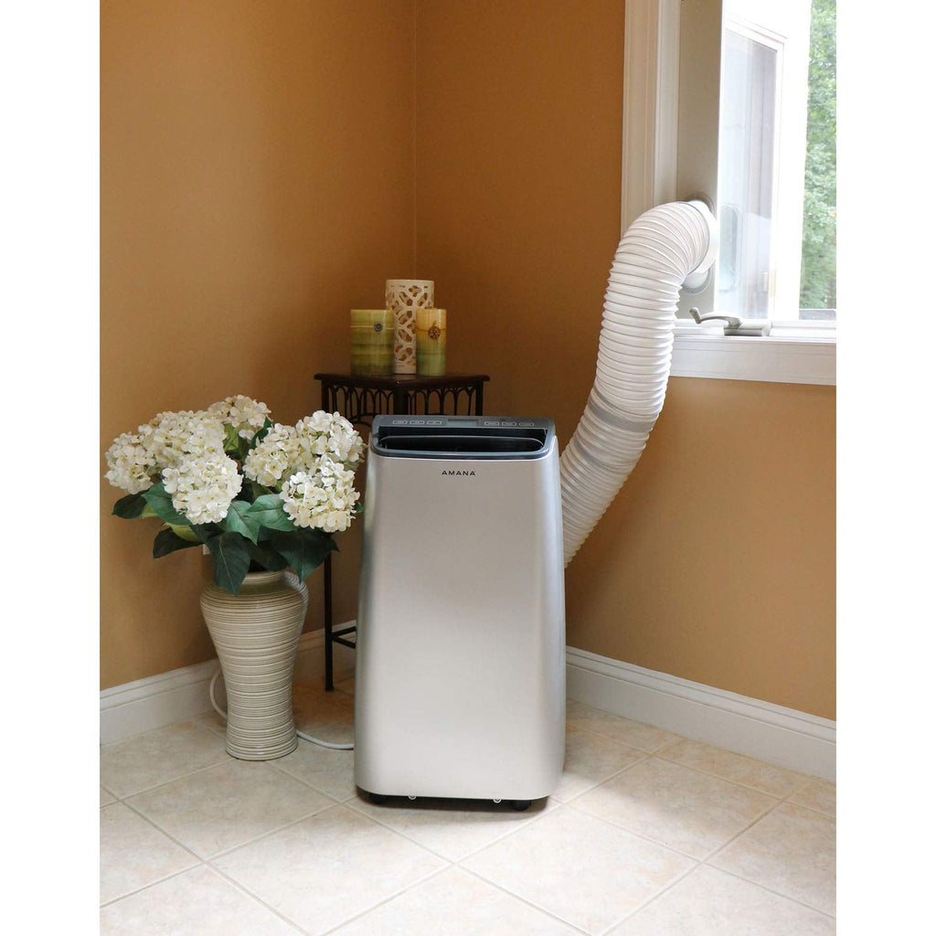 Amana 12,000 BTU, Portable Air Conditioner with Remote Control in Gold/Black for Rooms up to 500 -Sq. ft.
