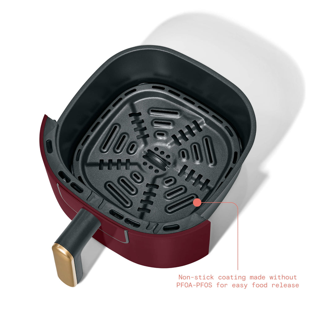 Beautiful 3 Qt Air Fryer with TurboCrisp Technology, White Icing by Drew Barrymore