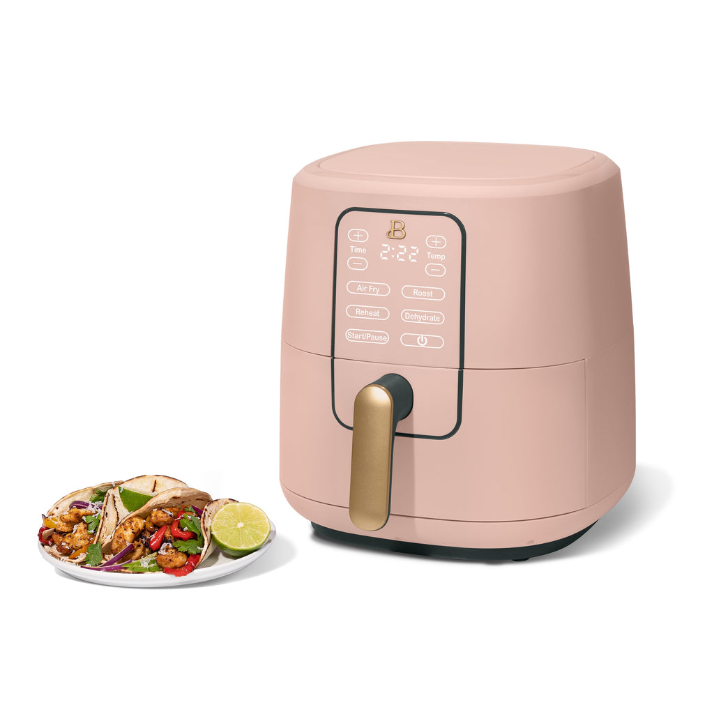 Beautiful 6 Qt Air Fryer with TurboCrisp Technology and Touch-Activated Display, White Icing by Drew Barrymore
