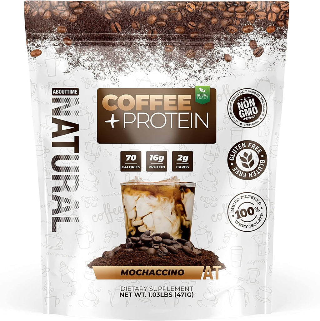 About Time Vegan Protein plus Coffee Moccachino - 1.03 lbs Pack of 2
