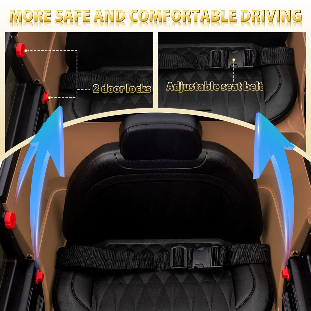 24V Ride on Car with Remote Control for Kids Mercedes Benz Ride on Car Toy for Boys and Girls 3-6 Years Old, Electric Vehicle, Bluetooth, LED Light, White