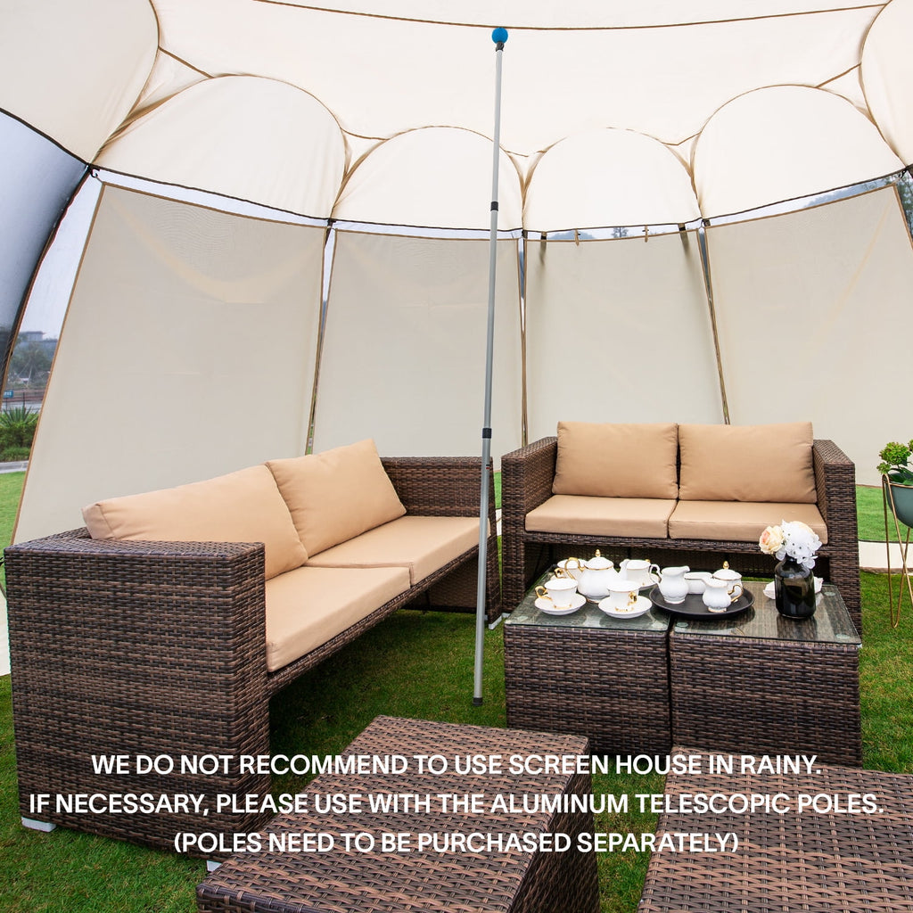 Alvantor Screen Tent Instant Outdoor Canopy For Parties Wedding Event, 12x12 ft Up to 10 Person