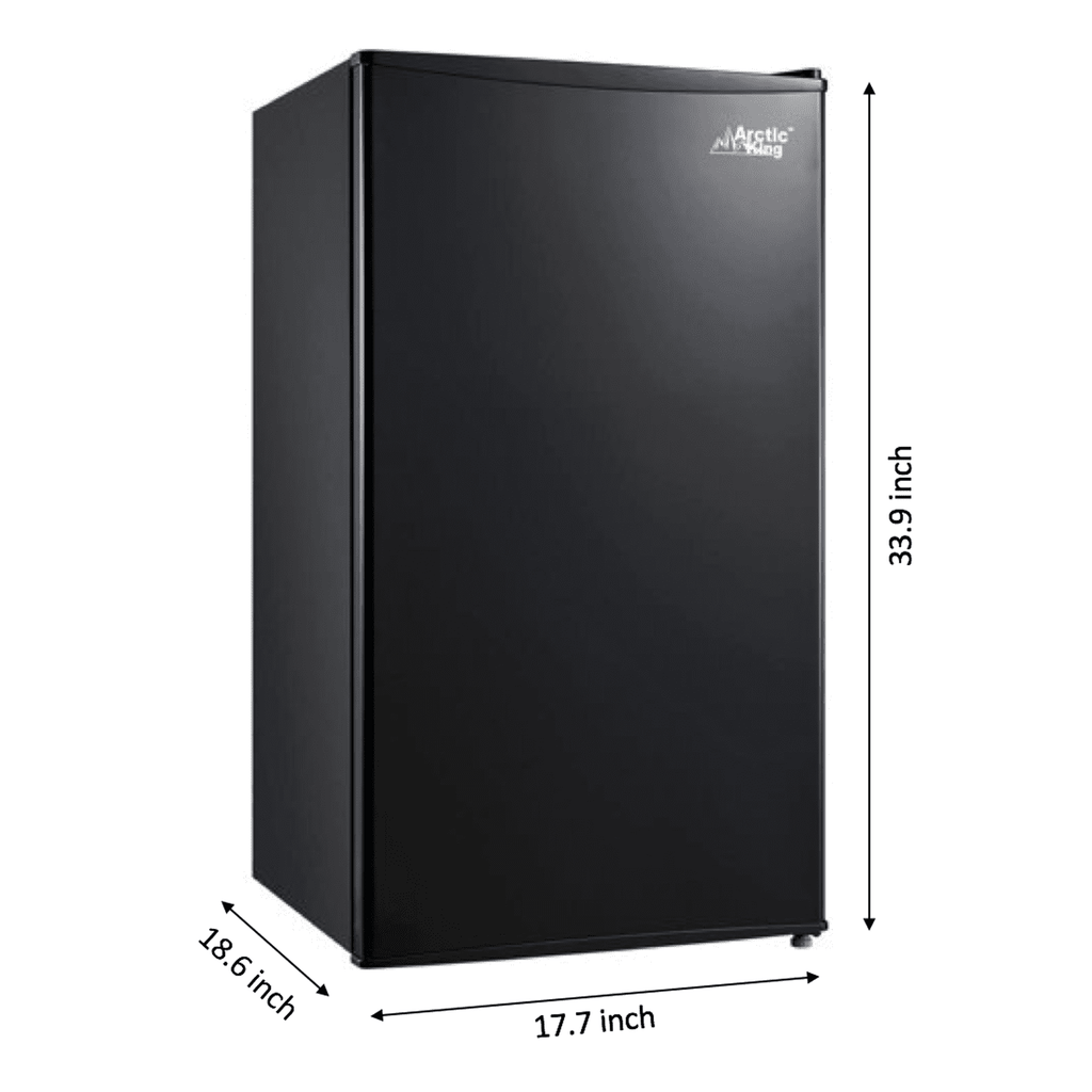 Arctic King 3.3 Cu ft Single Door Mini Fridge, Black