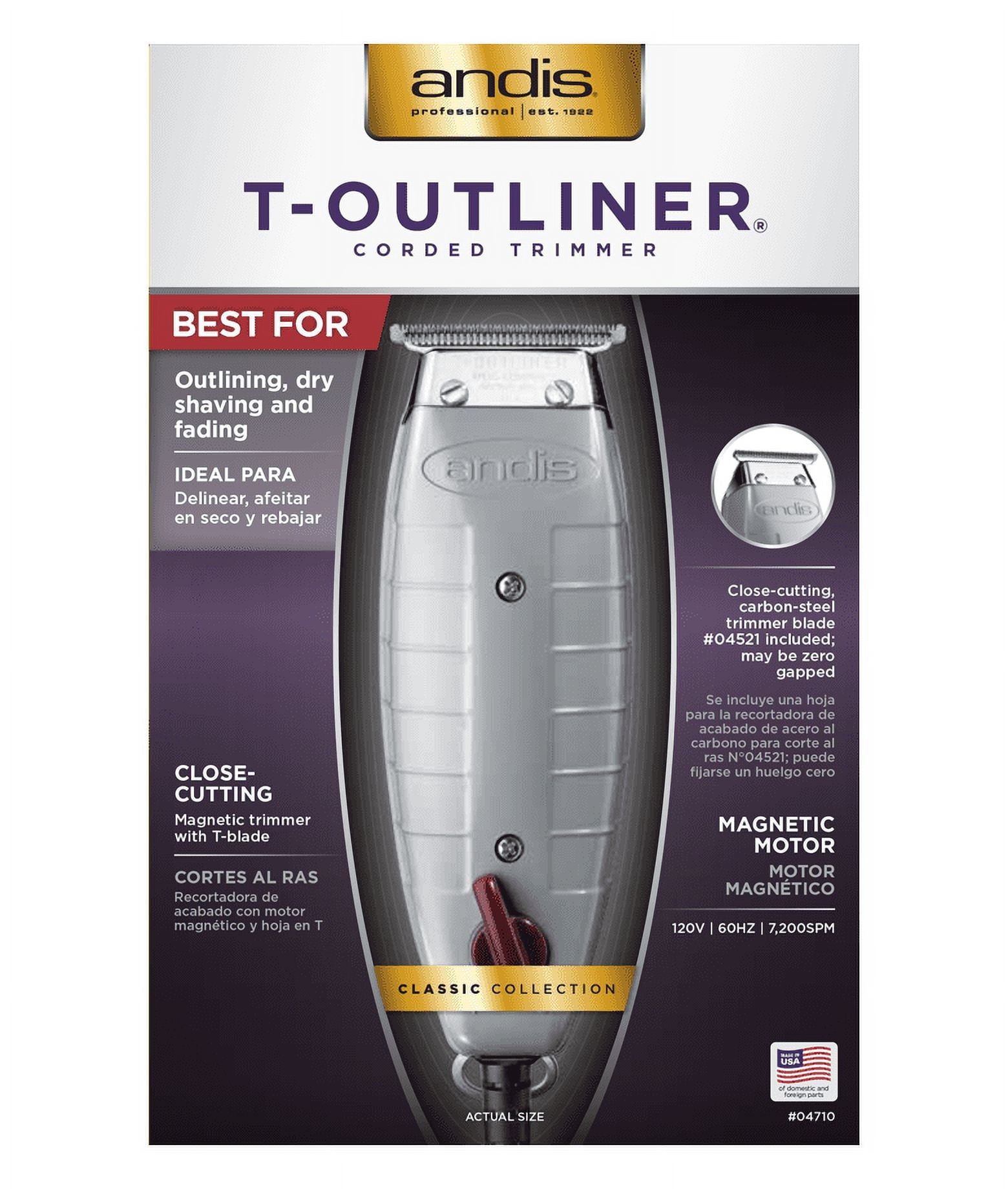 Andis Clippers Professional T-Outliner Trimmer 1 ea