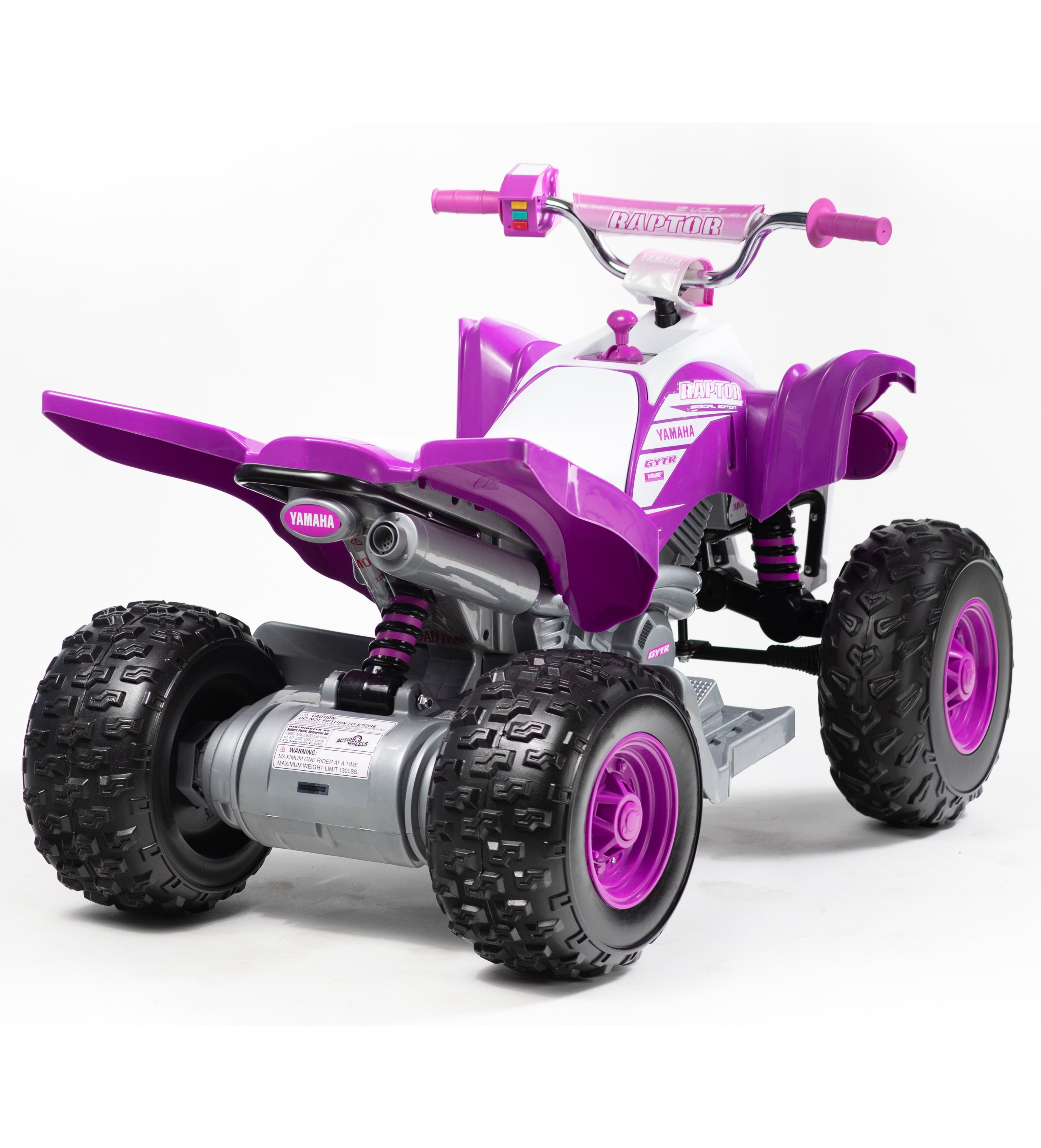 12 Volt Yamaha Raptor ATV Battery Powered Ride-on - Blue and White