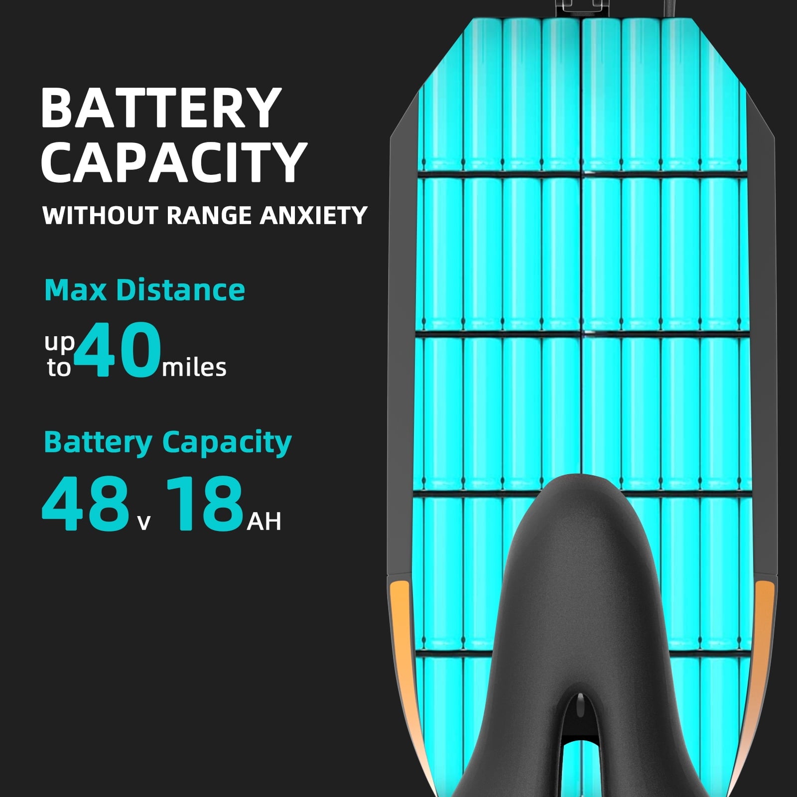 AJOOSOS X500 Electric Scooter with Seat - 40 mph Max Speed, 40 Miles Long Range, 2000W Dual Motor, 300lbs Max Load, Foldable E Scooter for Adults