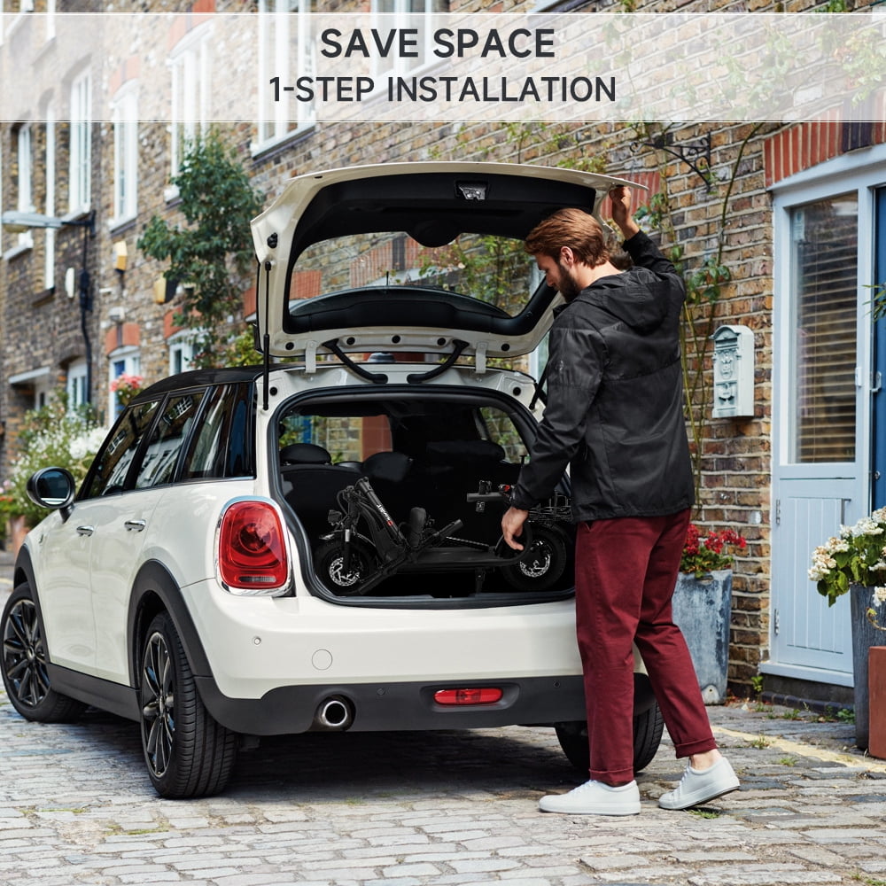 ARTUDATECH 500W Adult Shock Absorption Electric Scooter with Seat 12" Commuter Electric Scooter With Carry Basket - Up to 25 Miles 18.6MPH