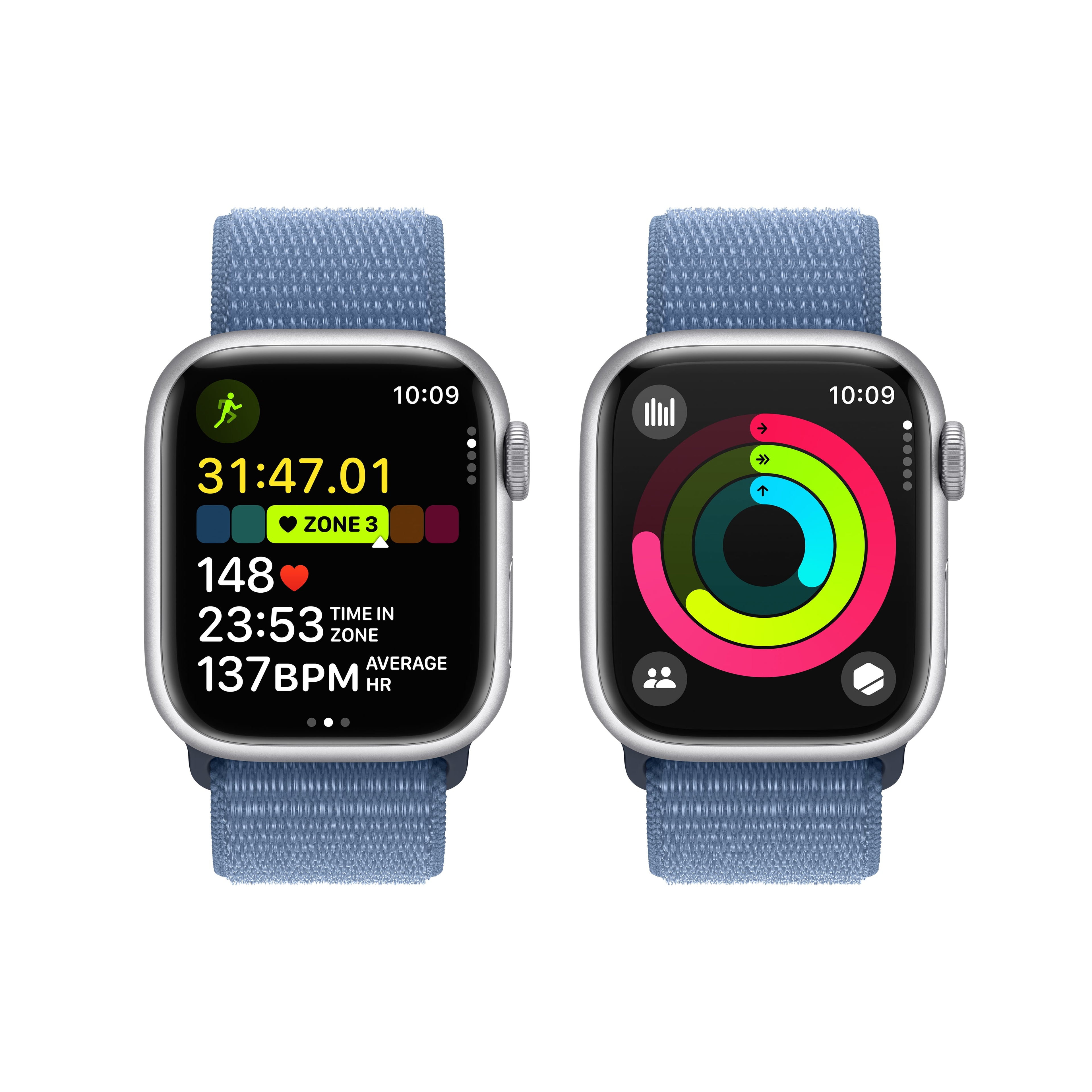 Apple Watch Series 9 GPS 45mm Midnight Aluminum Case with Midnight Sport Band - M/L. Fitness Tracker, Blood Oxygen & ECG Apps, Always-On Retina Display