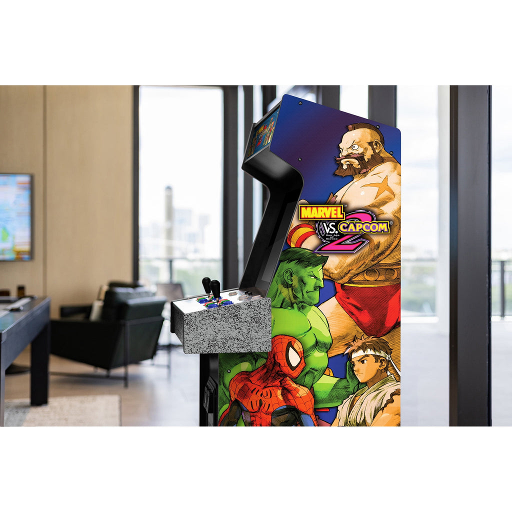 Arcade1up Marvel vs Capcom 2 Arcade with Lit Marquee and Riser