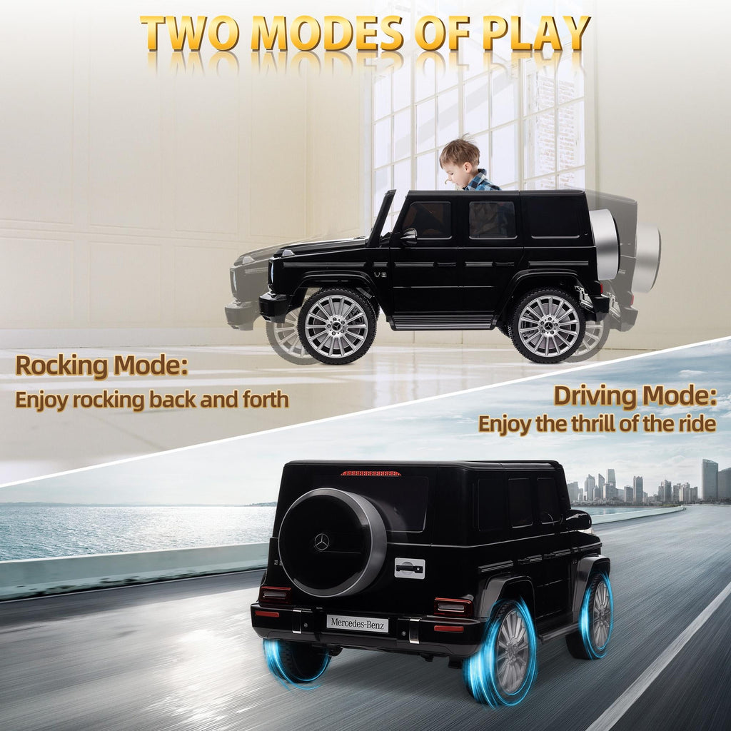 24V Ride on Car with Remote Control for Kids Mercedes Benz Ride on Car Toy for Boys and Girls 3-6 Years Old, Electric Vehicle, Bluetooth, LED Light, White
