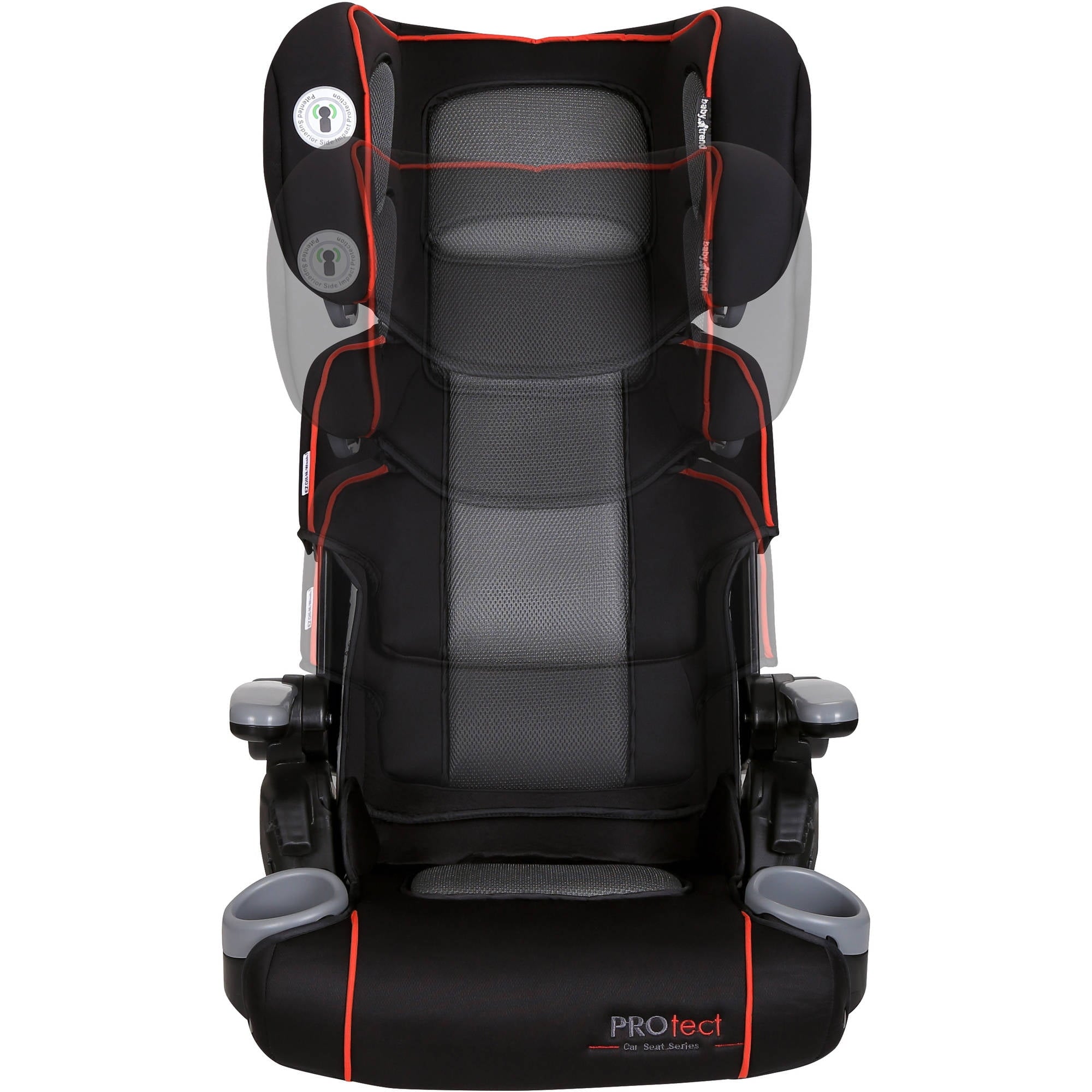 Baby Trend PROtect Folding High Back Booster Car Seat - Mars Red - Red