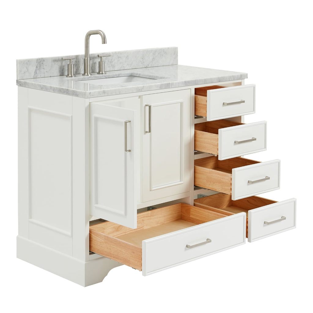 Ariel M043slcw2rvo Stafford 43" Free Standing Single Basin Vanity Set - Grey