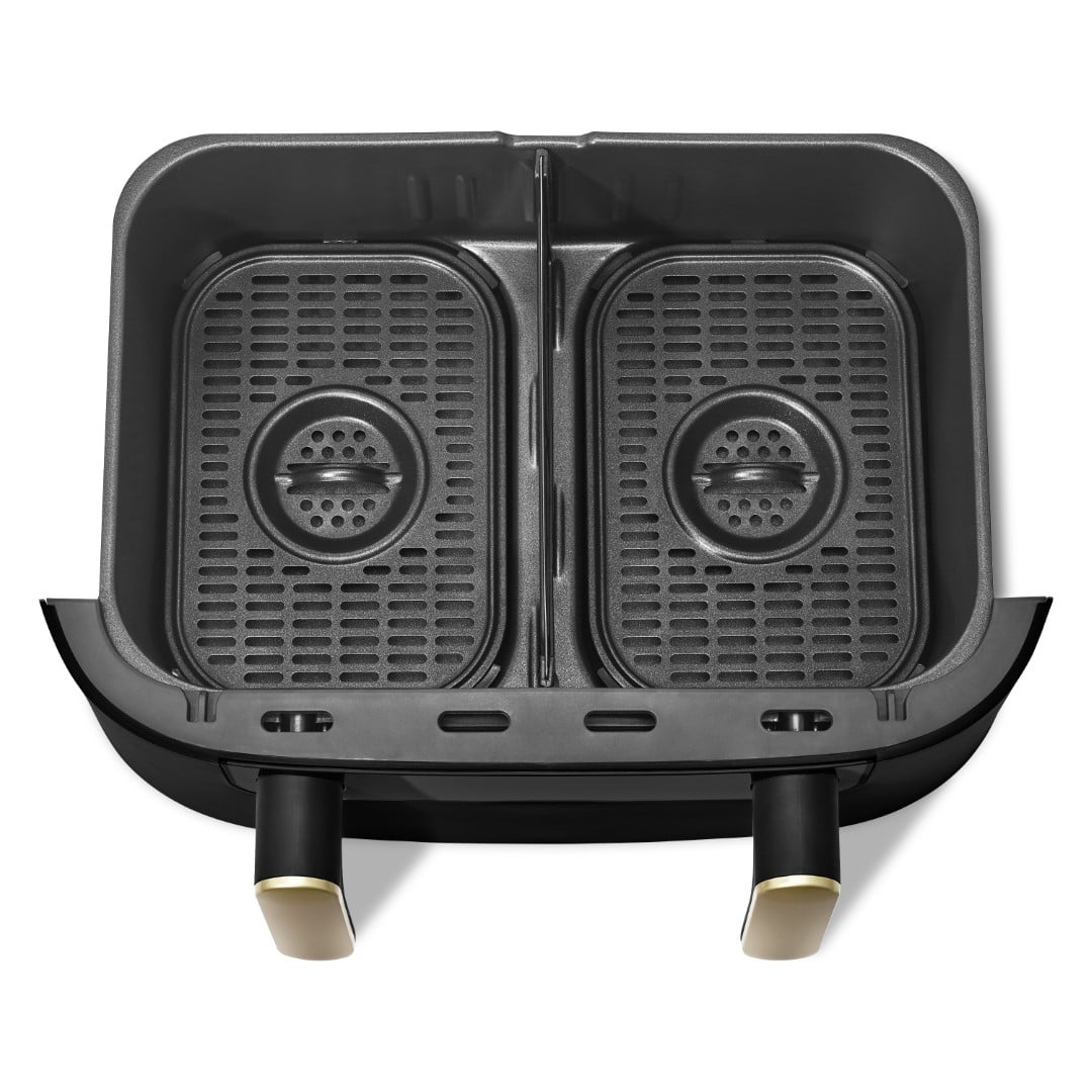 Beautiful 9 QT TriZone Air Fryer, White Icing by Drew Barrymore