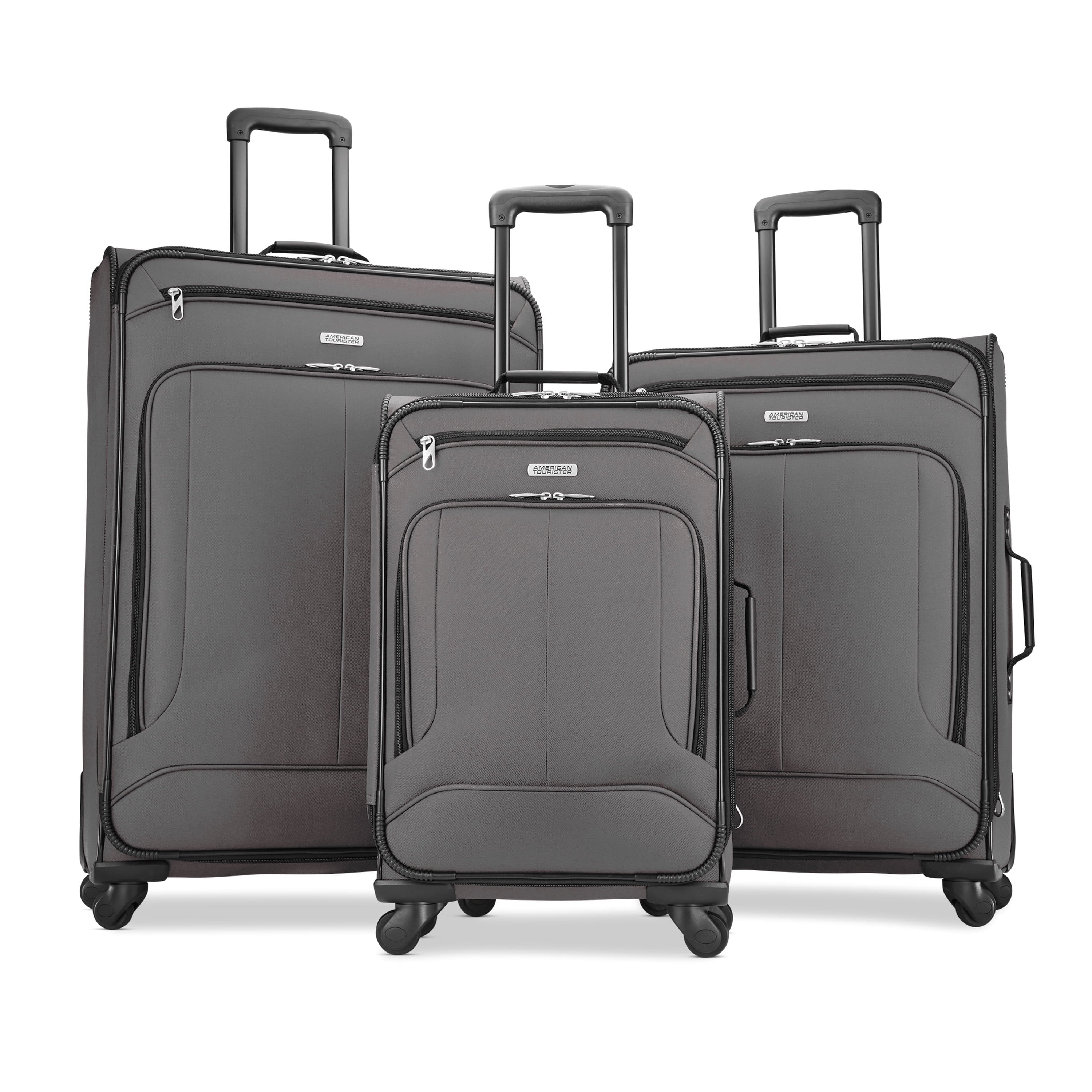 American Tourister Pop Max 3-Piece Softside Spinner Travel Set, 21-inch Spinner, 25-inch Spinner, 29-inch Spinner, Luggage Sets, Three Pieces