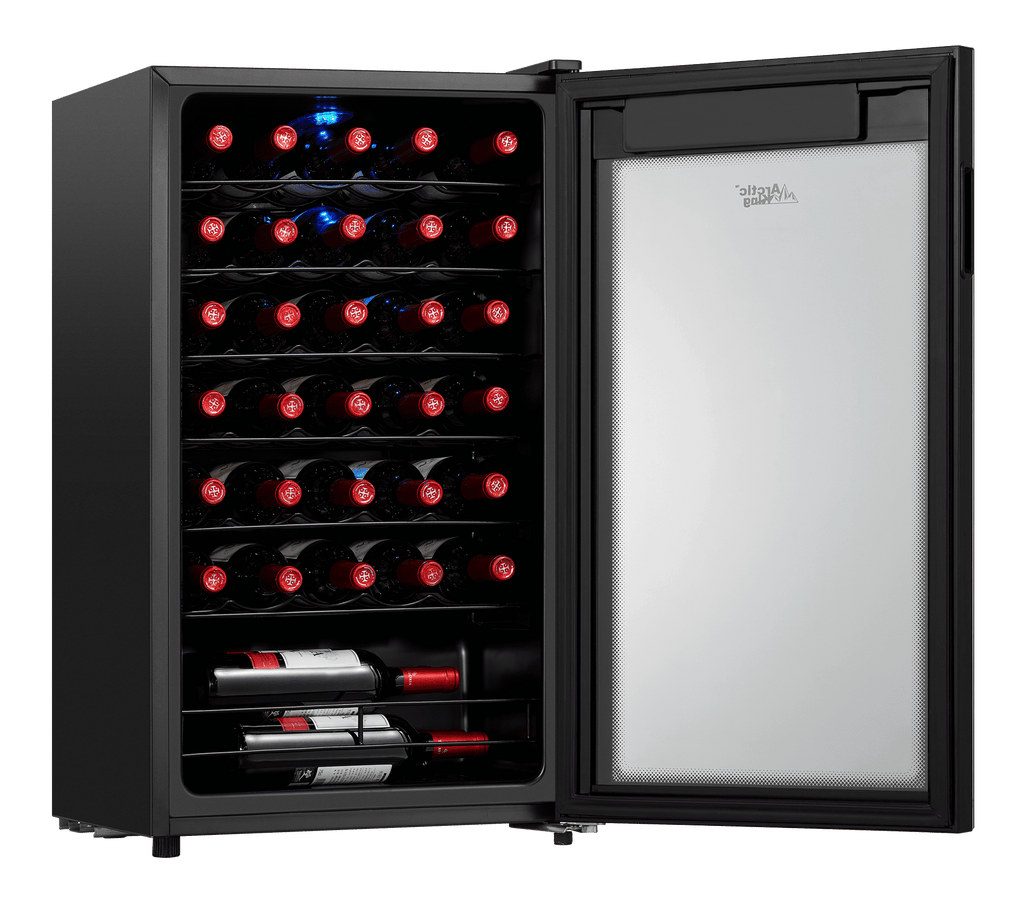 Arctic King Premium 34-Bottle Standard Wine Cooler, Glass Door, AWCA034ADB