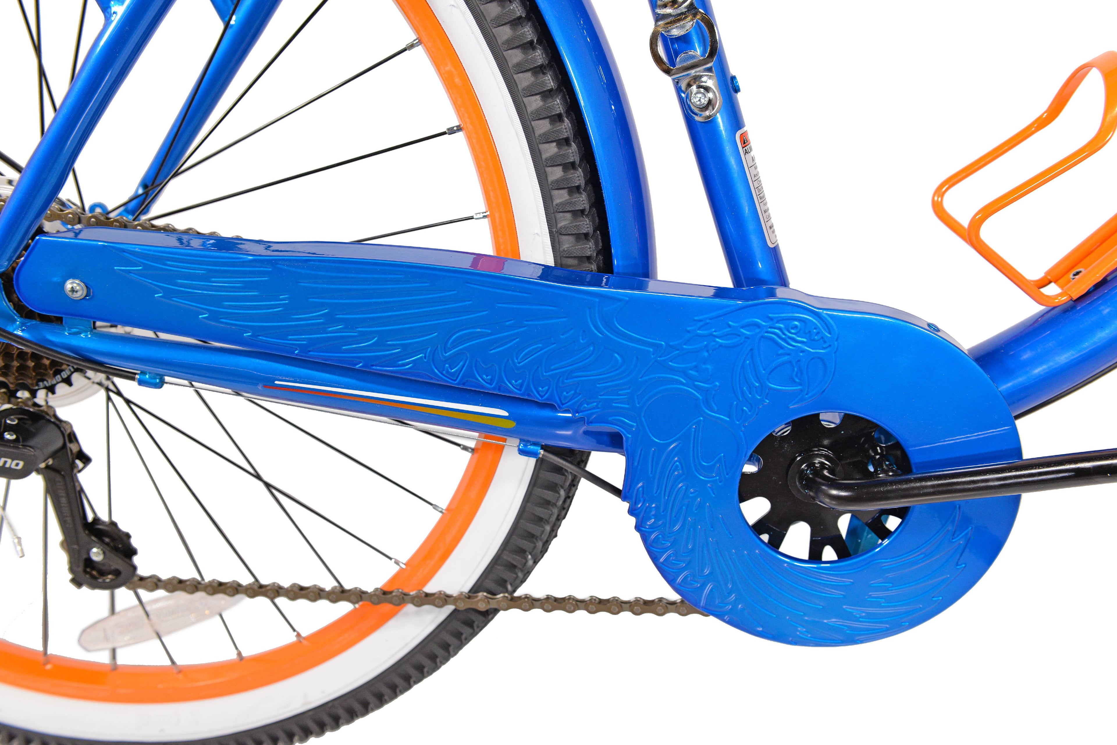 BCA 26 Inch Margaritaville Multi-Speed Cruiser Men's Bike, Blue