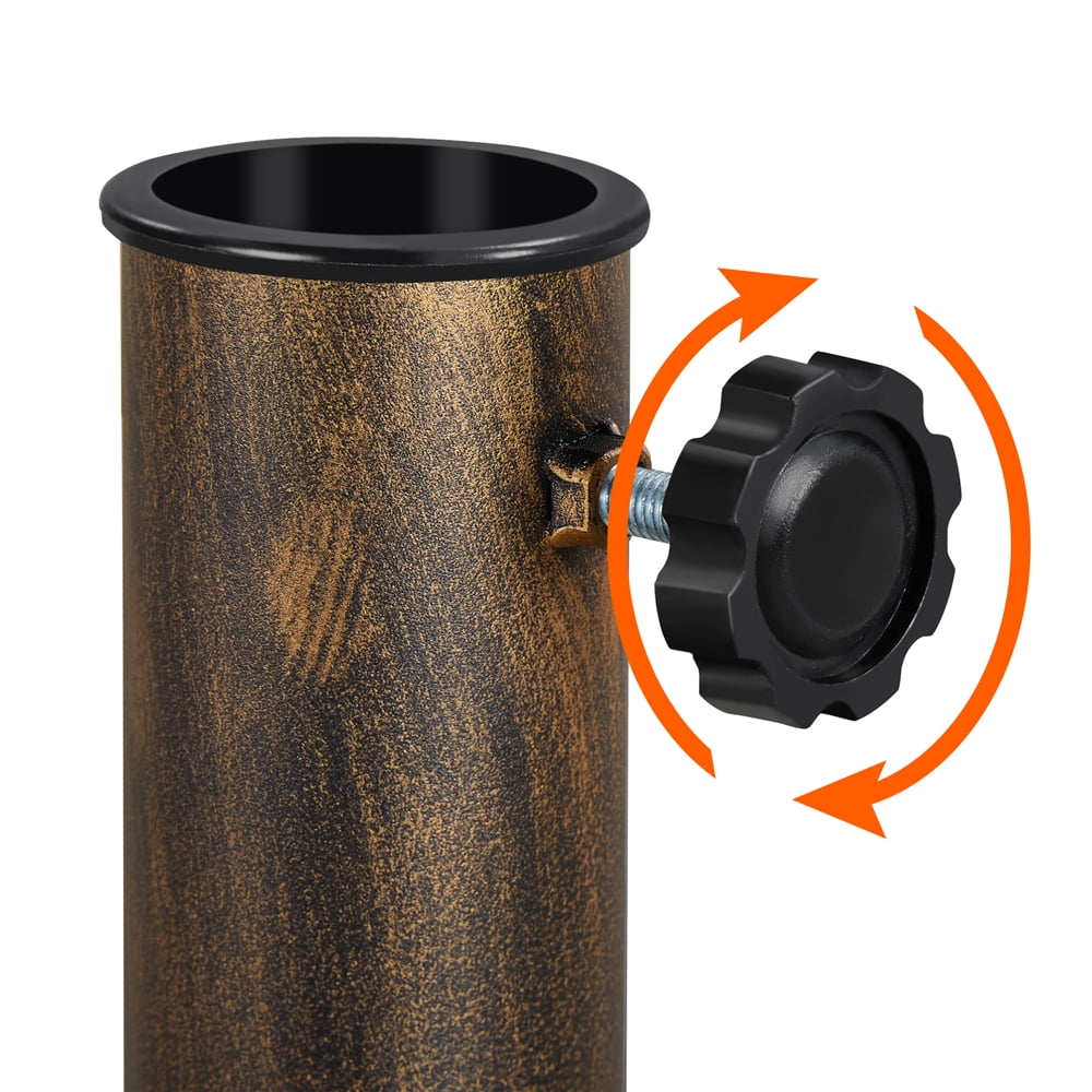 Alden Design 30 lbs Bronze Round Iron Patio Umbrella Base