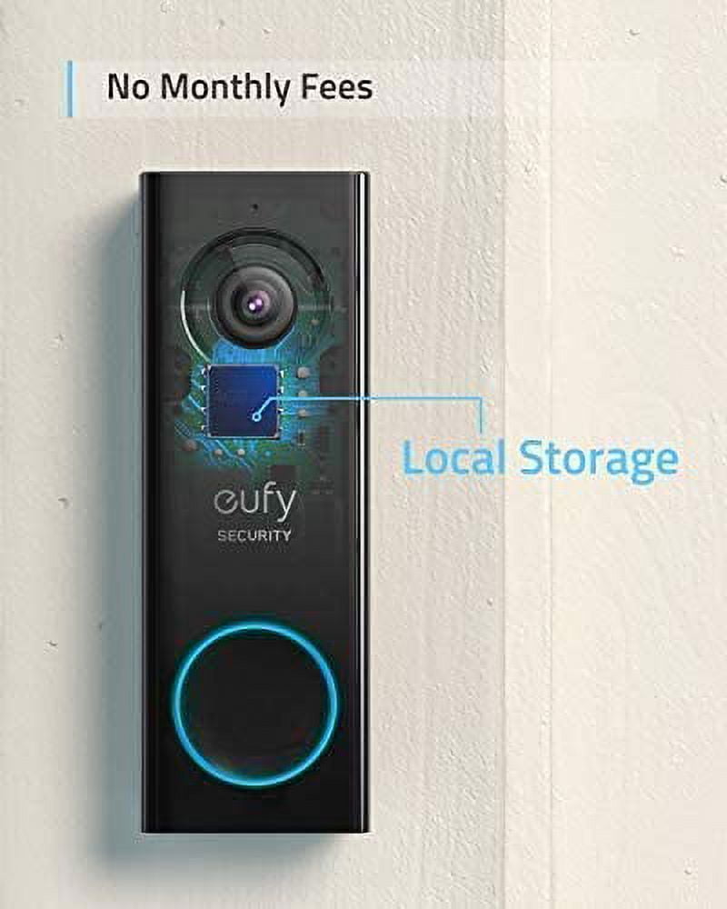 Anker eufy Security, 2K Resolution Wi-Fi Video Doorbell Camera, No Monthly Fees, Requires Existing Doorbell Wires