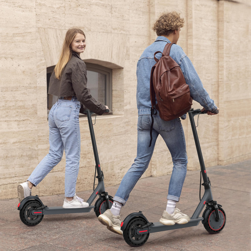 AOVOPRO TMAX 500W 10' Foldable Electric Scooter, 21 mph Top Speed with Dual Braking System and Shock Absorption