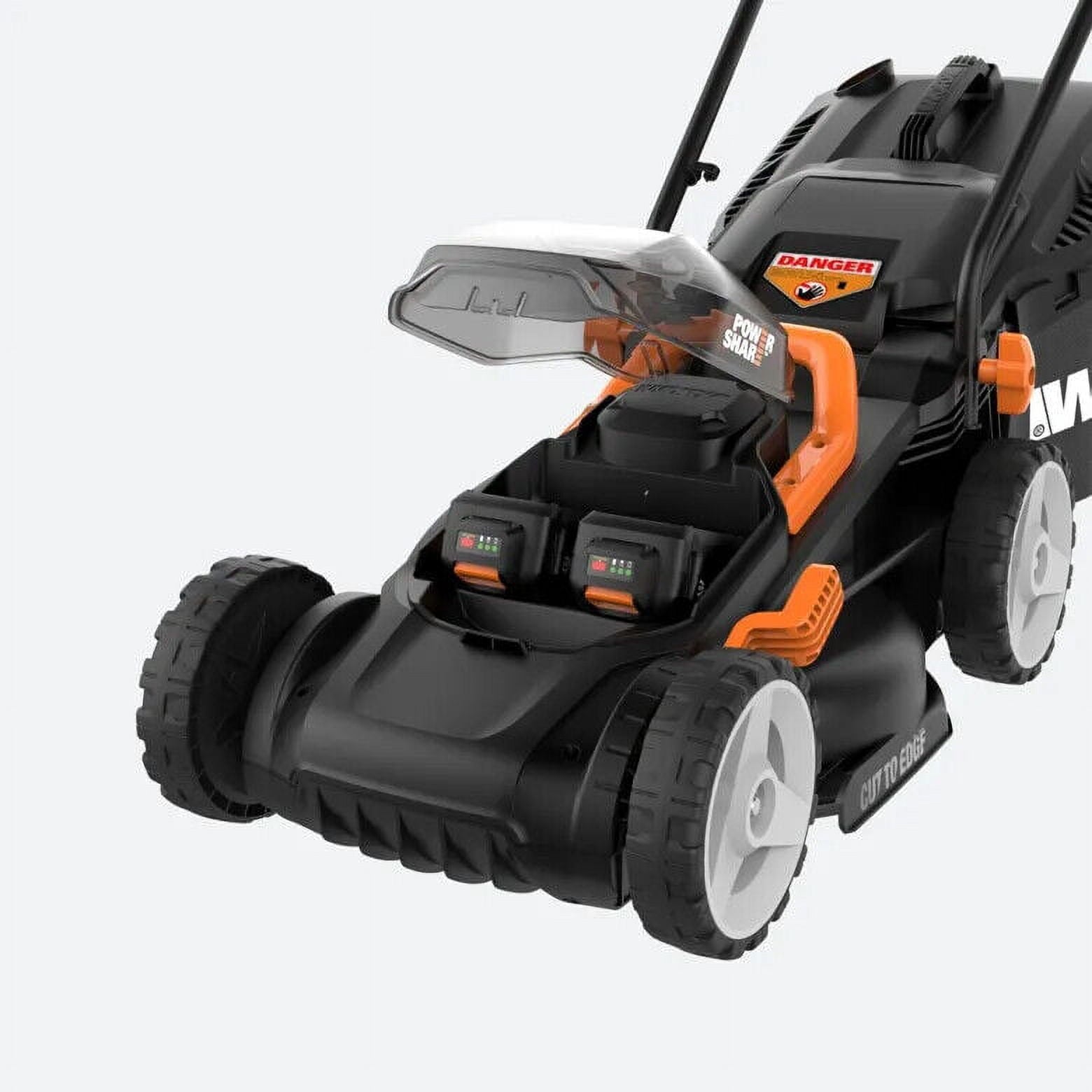 Worx WG779 40V Power Share 4.0Ah 14" Cordless Lawn Mower (Battery and Charger Included)