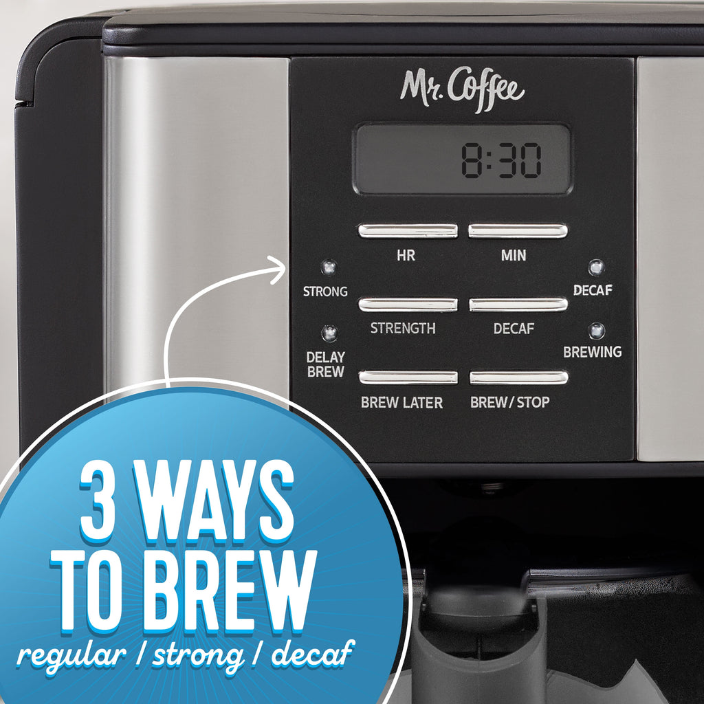 Mr. Coffee 12 Cup Speed Brew Coffee Maker with Decaf Function