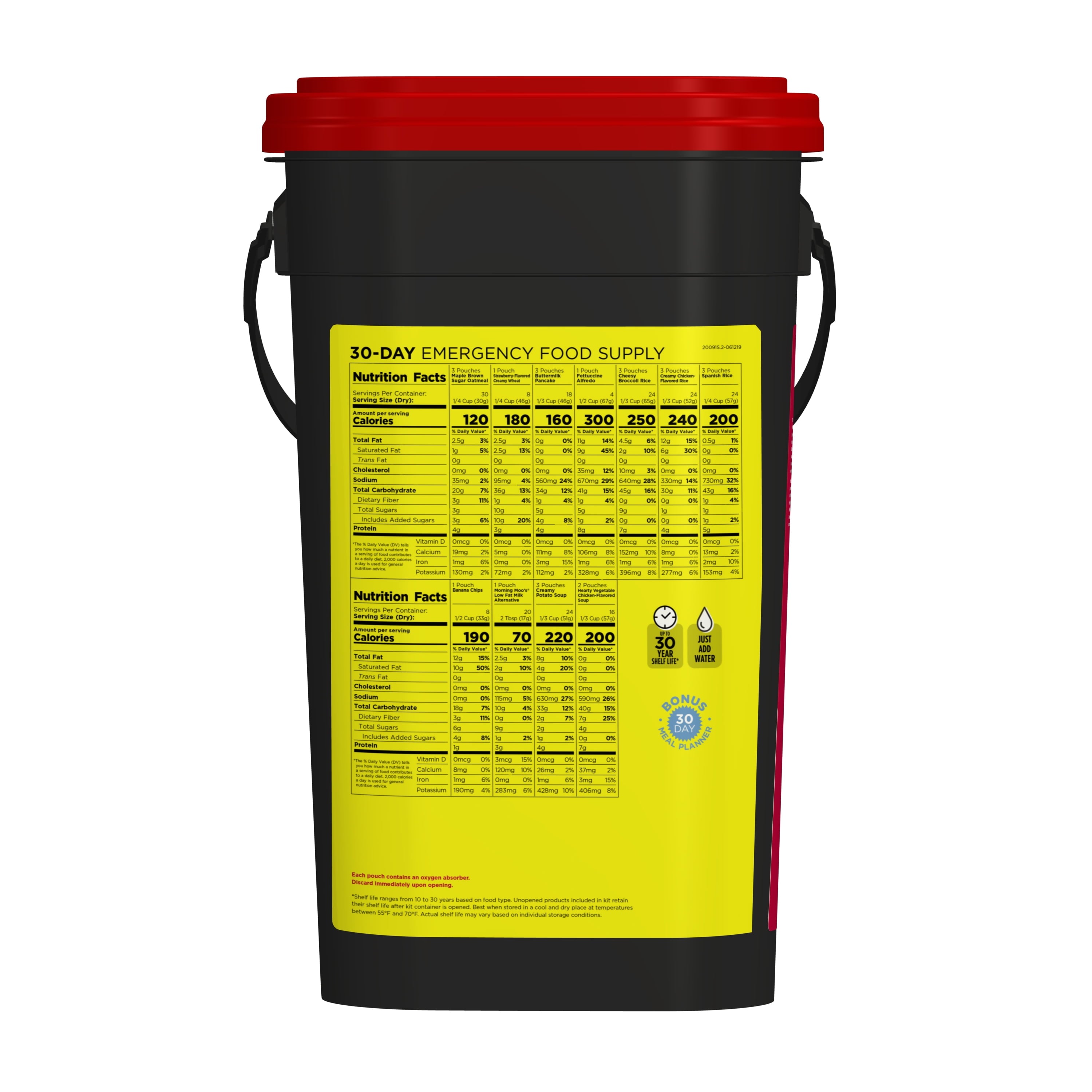 Augason Farms Deluxe 30-Day Emergency Food Supply, 20 lb 7.55 oz