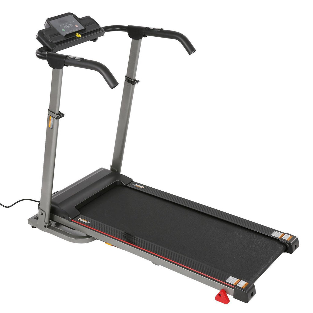 ADNOOM 300Lbs Treadmill with Desk - 2.5 HP Portable Folding Treadmill for Home, Running Machine with Incline（Gray）