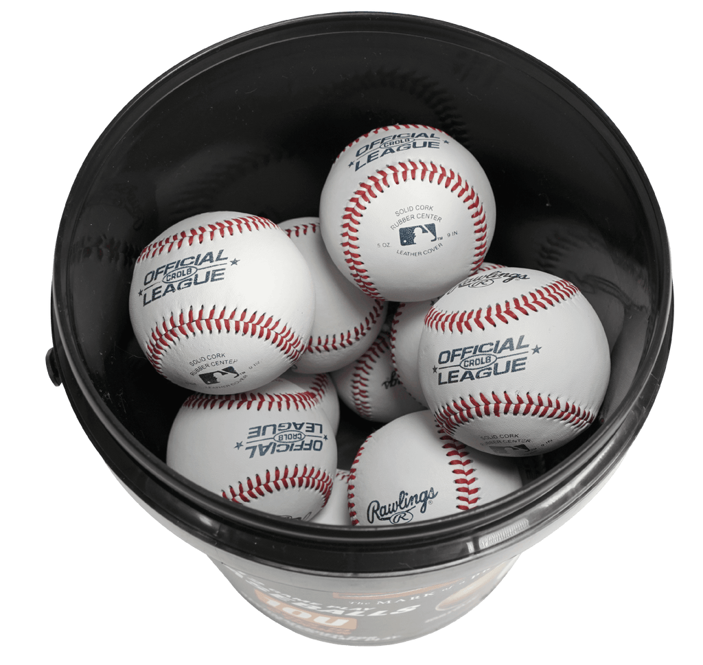 (12 Pack) Rawlings Bucket of 10U Official League CROLB Practice Youth Baseballs