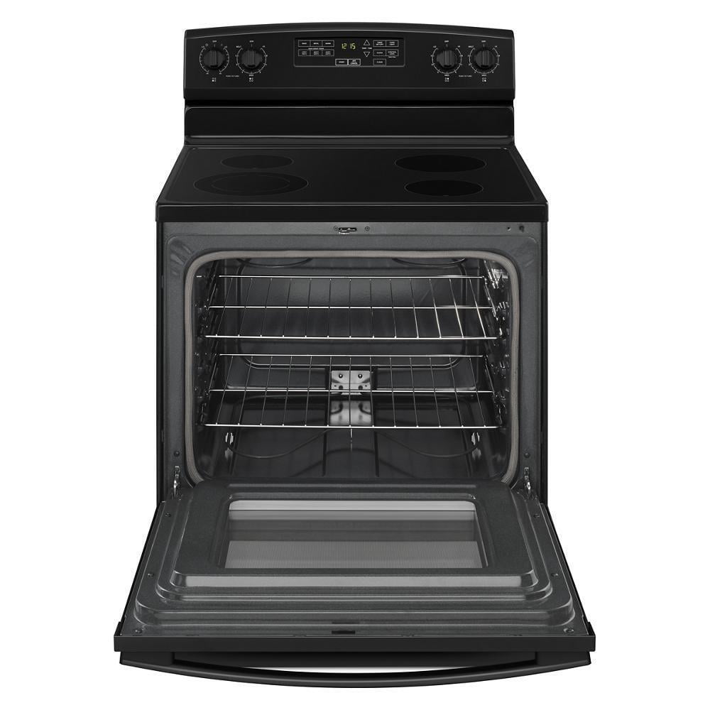 Amana AER6603SFB - Range - Freestanding - Width: 29.9 in - Depth: 27.8 in - Height: 46.9 in - with Self-Cleaning - Black