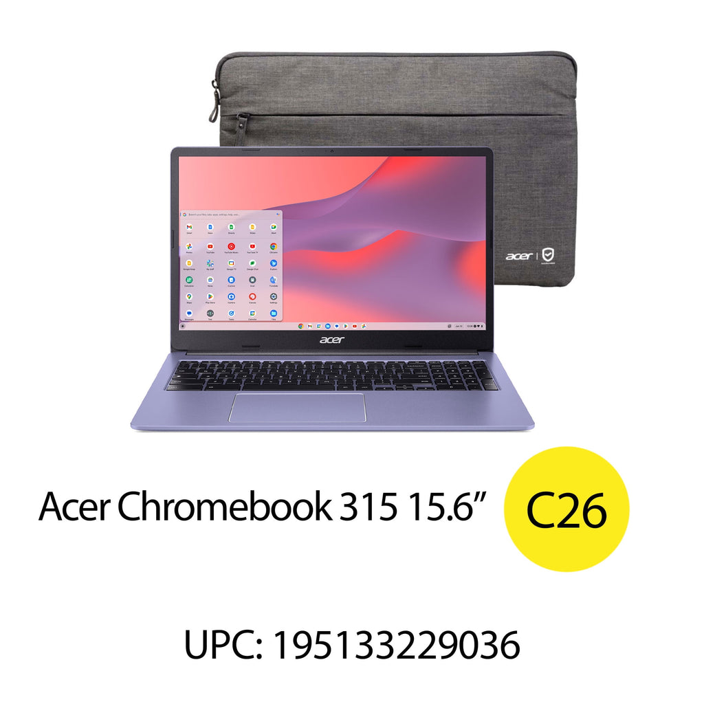Acer Chromebook 315 15.6 inch Laptop Intel Processor N4500 4GB RAM 64GB eMMC Pure Silver