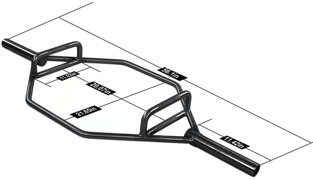 BalanceFrom Olympic 2-Inch Hex Weight Lifting Trap Bar, 1000-Pound Capacity, Open