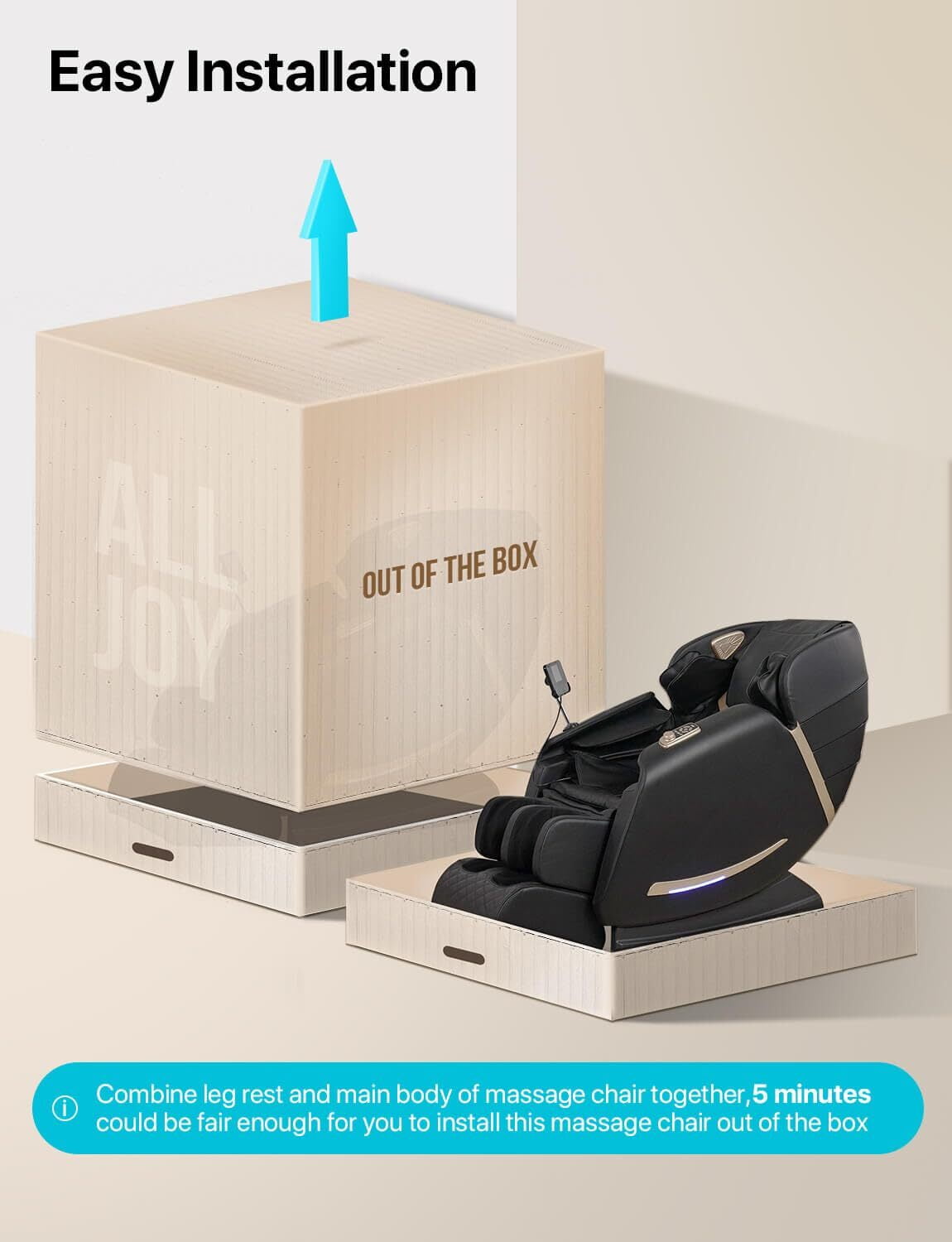 ALLJOY 4D Massage Chair Recliner Full Body Massage Chairs Zero Gravity Massage Chair,Gift for Mom Dad Women Men